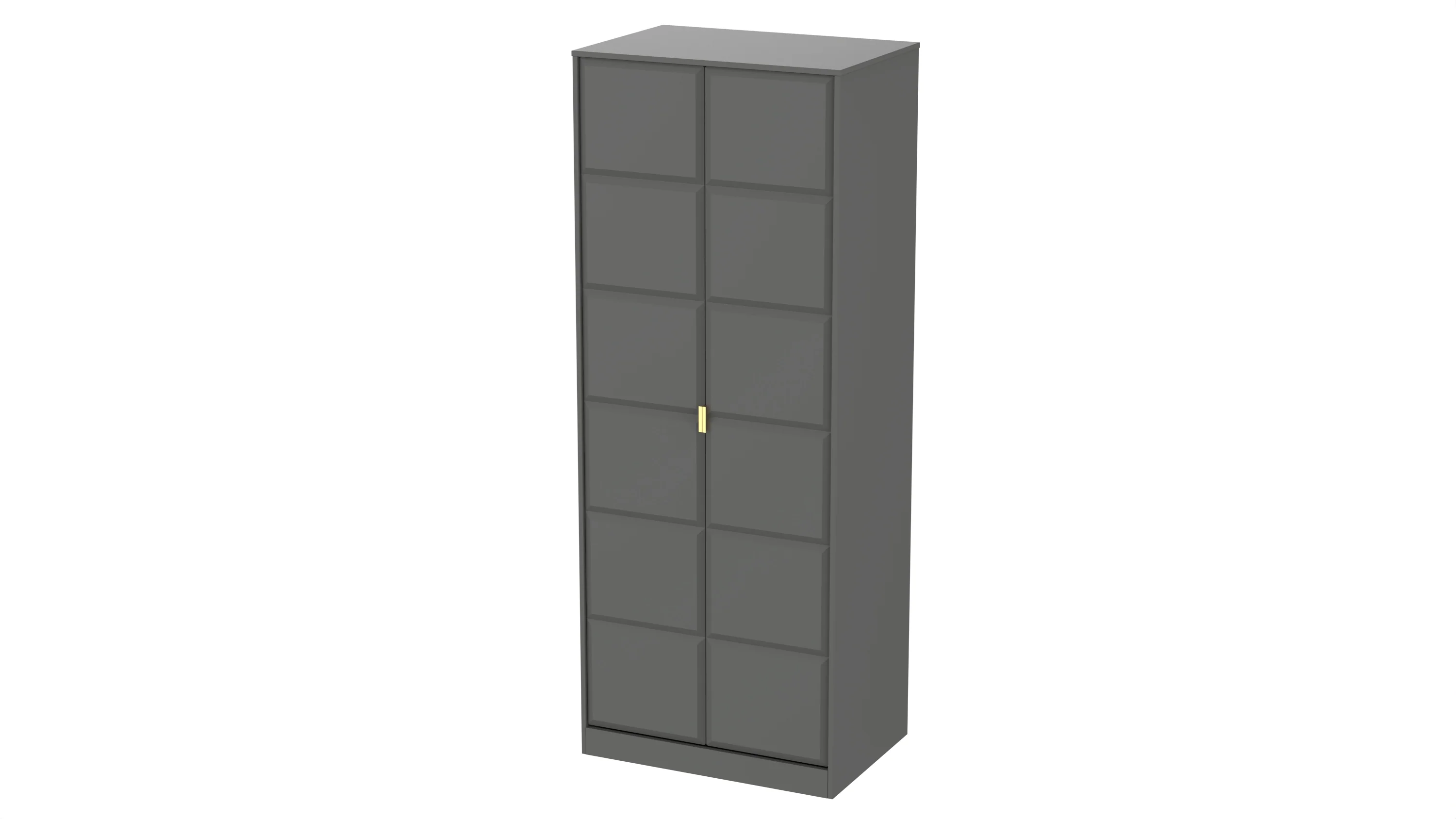 Hanover Ready Assembled 2 Door Wardrobe in Dusk Grey - Image 9
