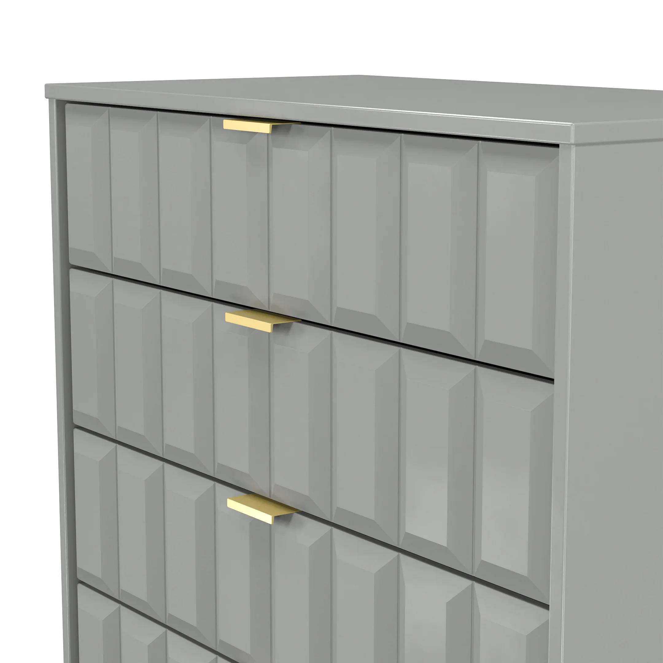 Hanover Ready Assembled 4 Drawer Chest in Dusk Grey - Image 5