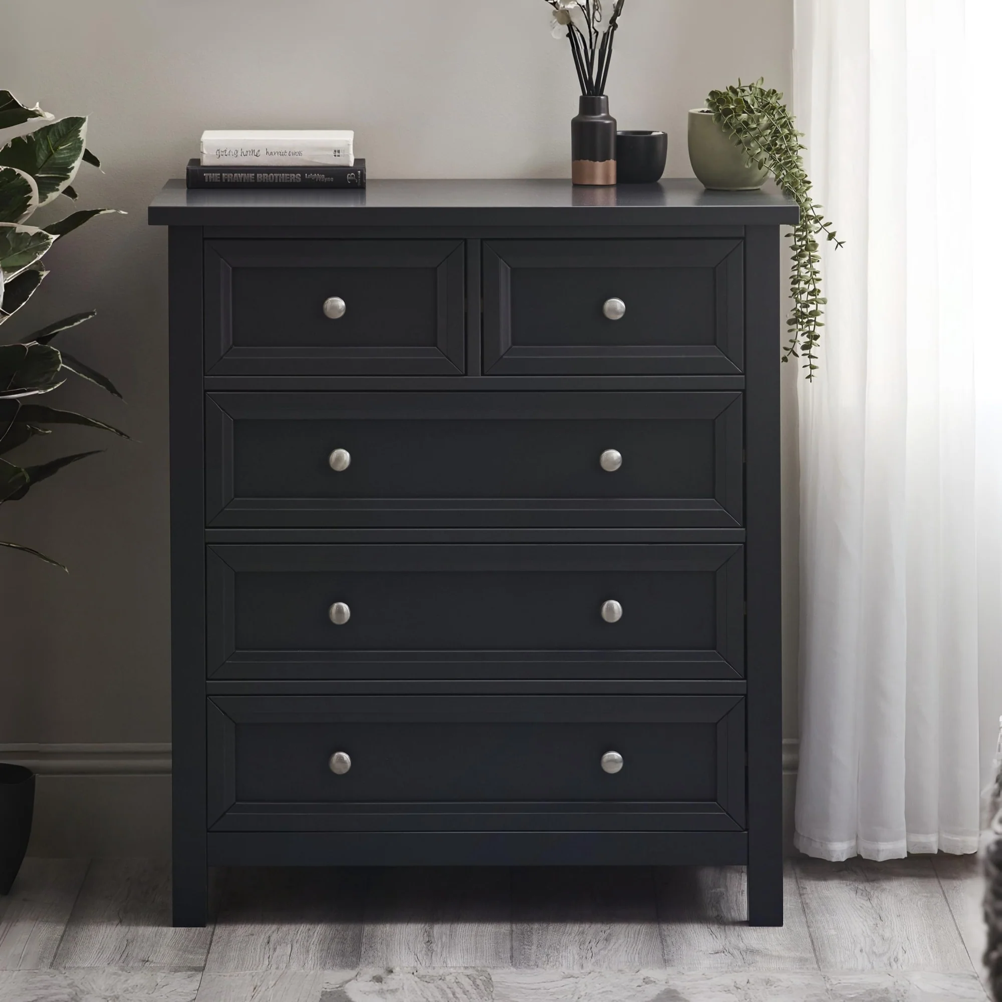 HARBOR 3 + 2  DRAWER CHEST - ANTHRACITE