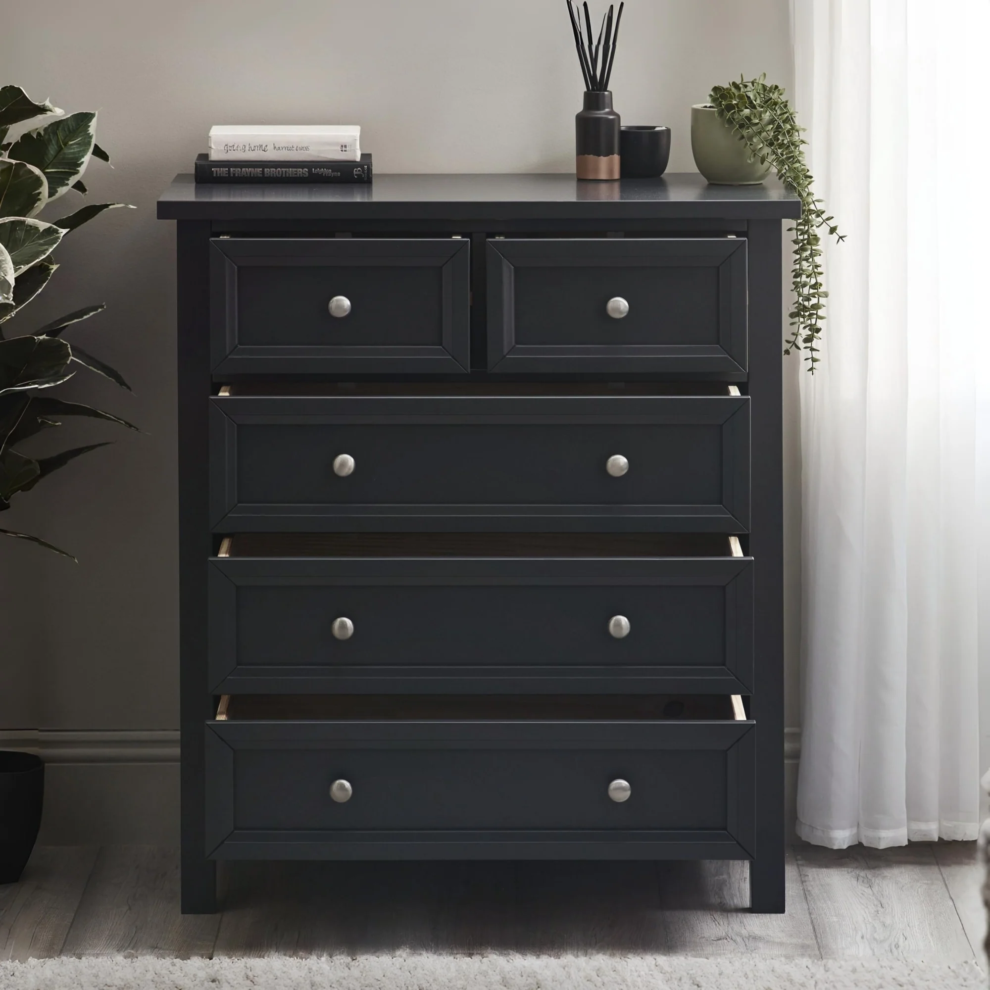 HARBOR 3 + 2  DRAWER CHEST - ANTHRACITE - Image 2