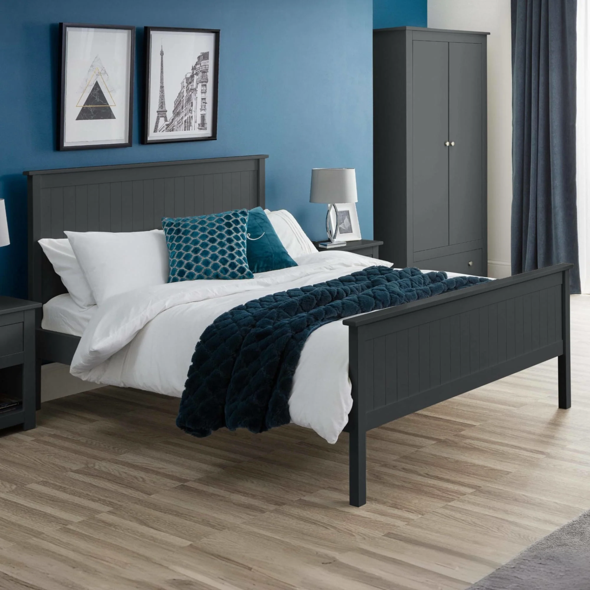 HARBOR 90CM BED - ANTHRACITE