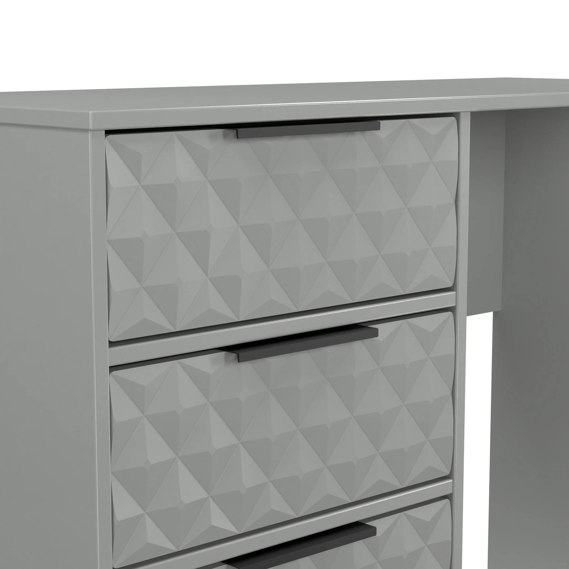 Harlequin 4 Drawer Vanity in Dusk Grey - Ready Assembled - Image 5