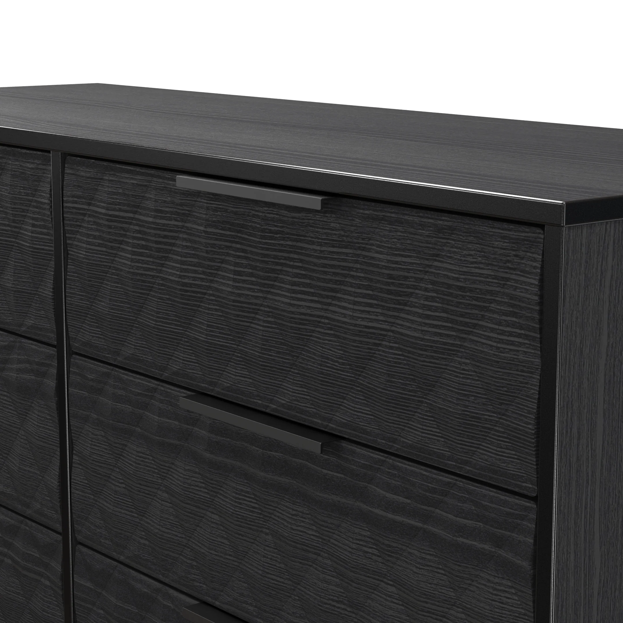 Harlequin 6 Drawer Midi Chest in Black Ash - Ready Assembled - Image 5