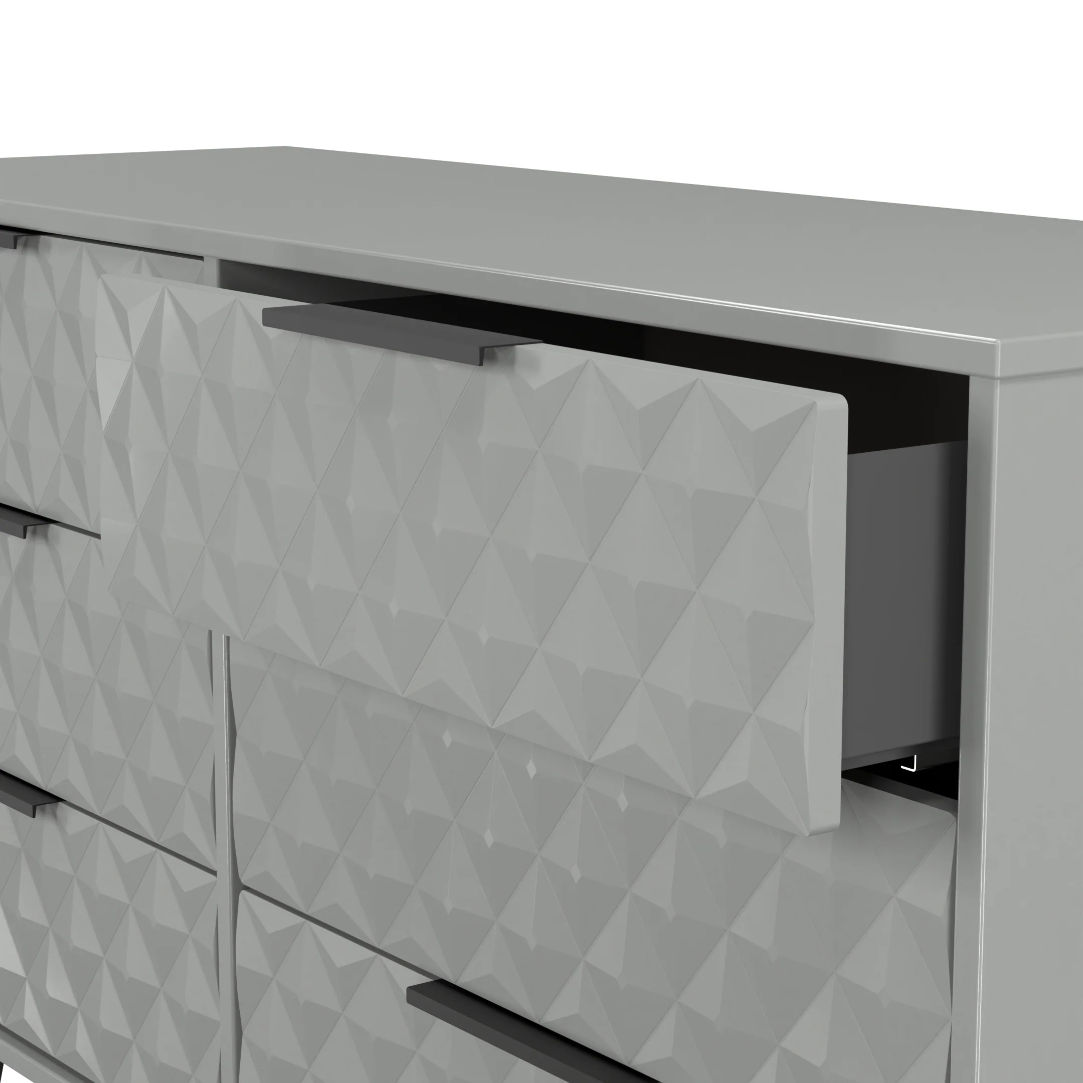 Harlequin 6 Drawer Midi Chest in Dusk Grey - Ready Assembled - Image 6