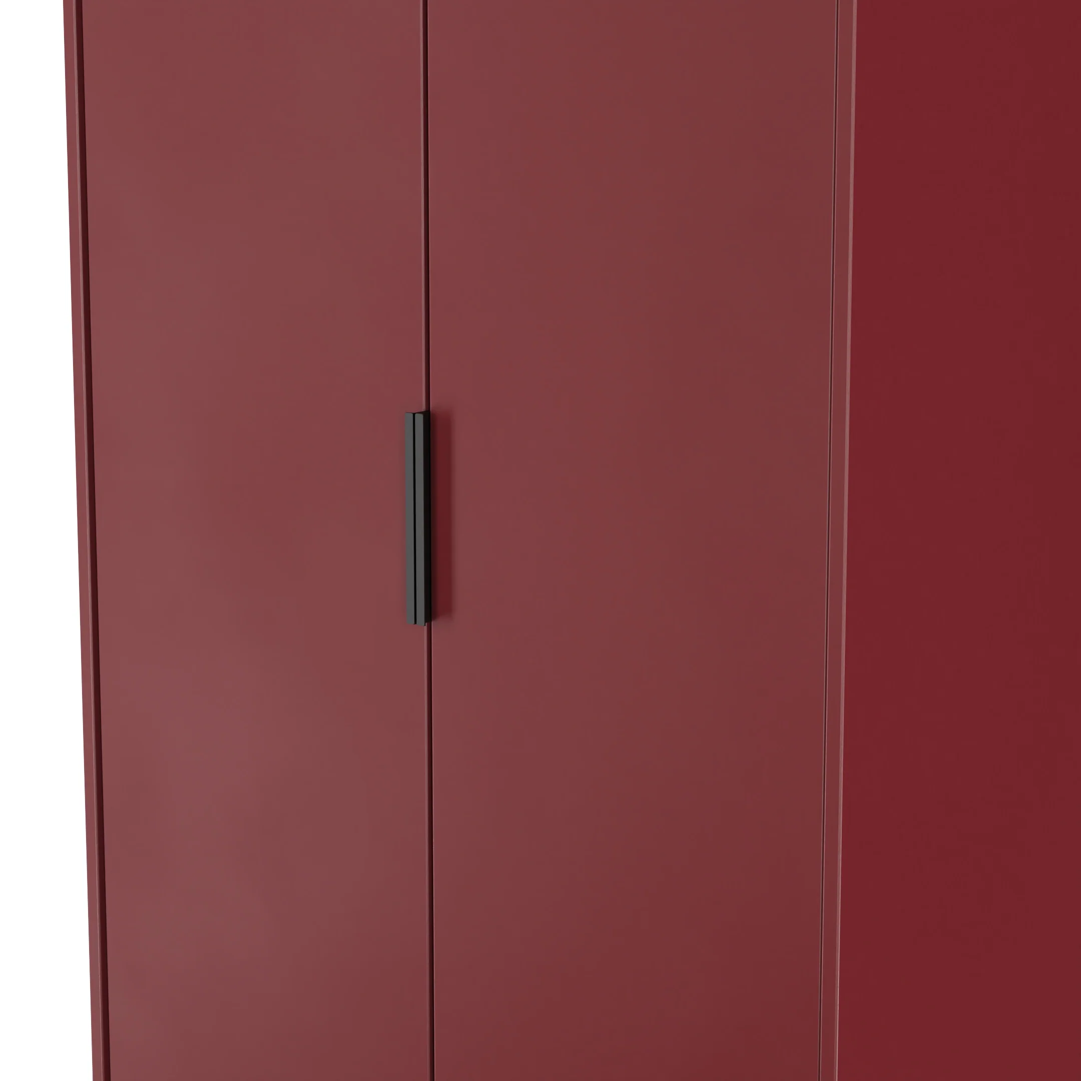 Havana Ready Assembled 2 Door Wardrobe in Red Matt - Image 5