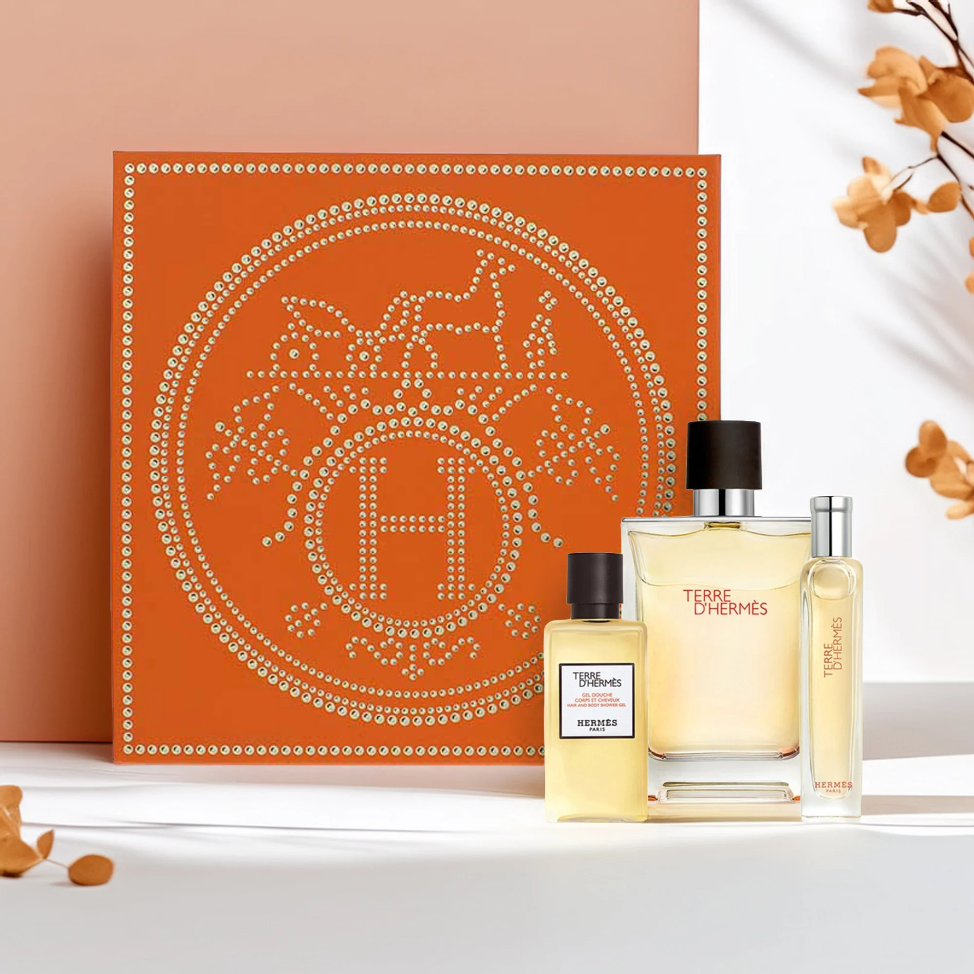 Hermès Terre D'hermès Eau De Toilette 100ml 3 Piece Gift Set: 15ml- Eau De Toilette,  Hair And Body Shower Gel 40ml . - Image 3