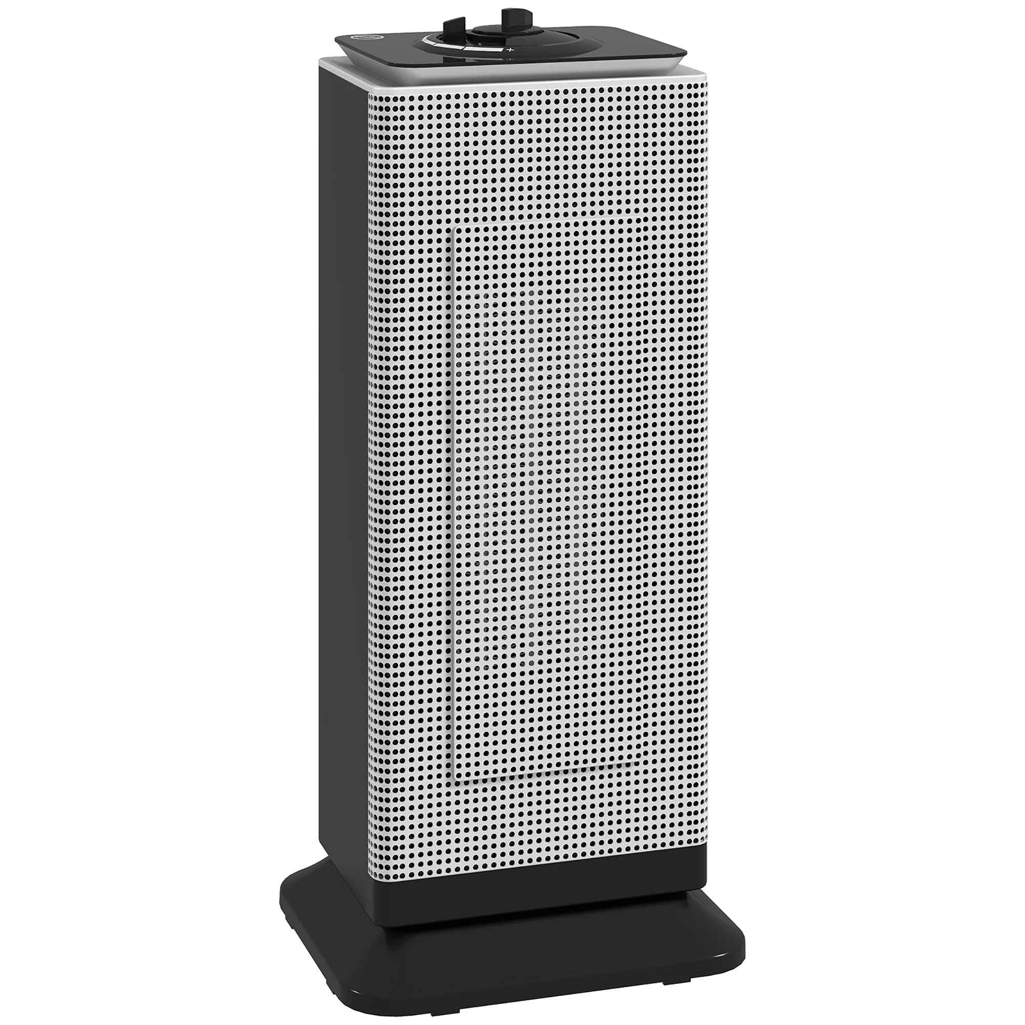 HOMCOM 1500W Electric Heater, Ceramic Space Heater With Fan, Black