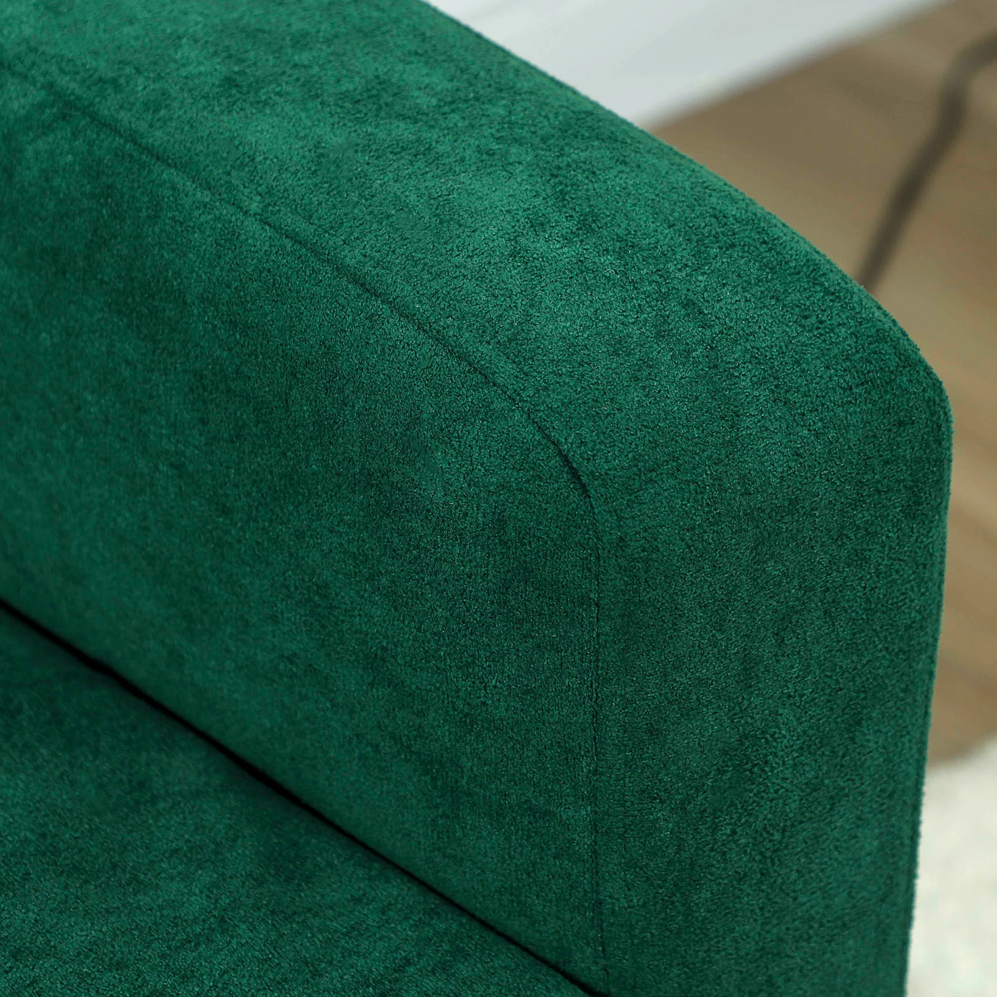 HOMCOM 2 Seater Sofa, Velvet-Feel Upholstered Loveseat For Small Space - Image 17