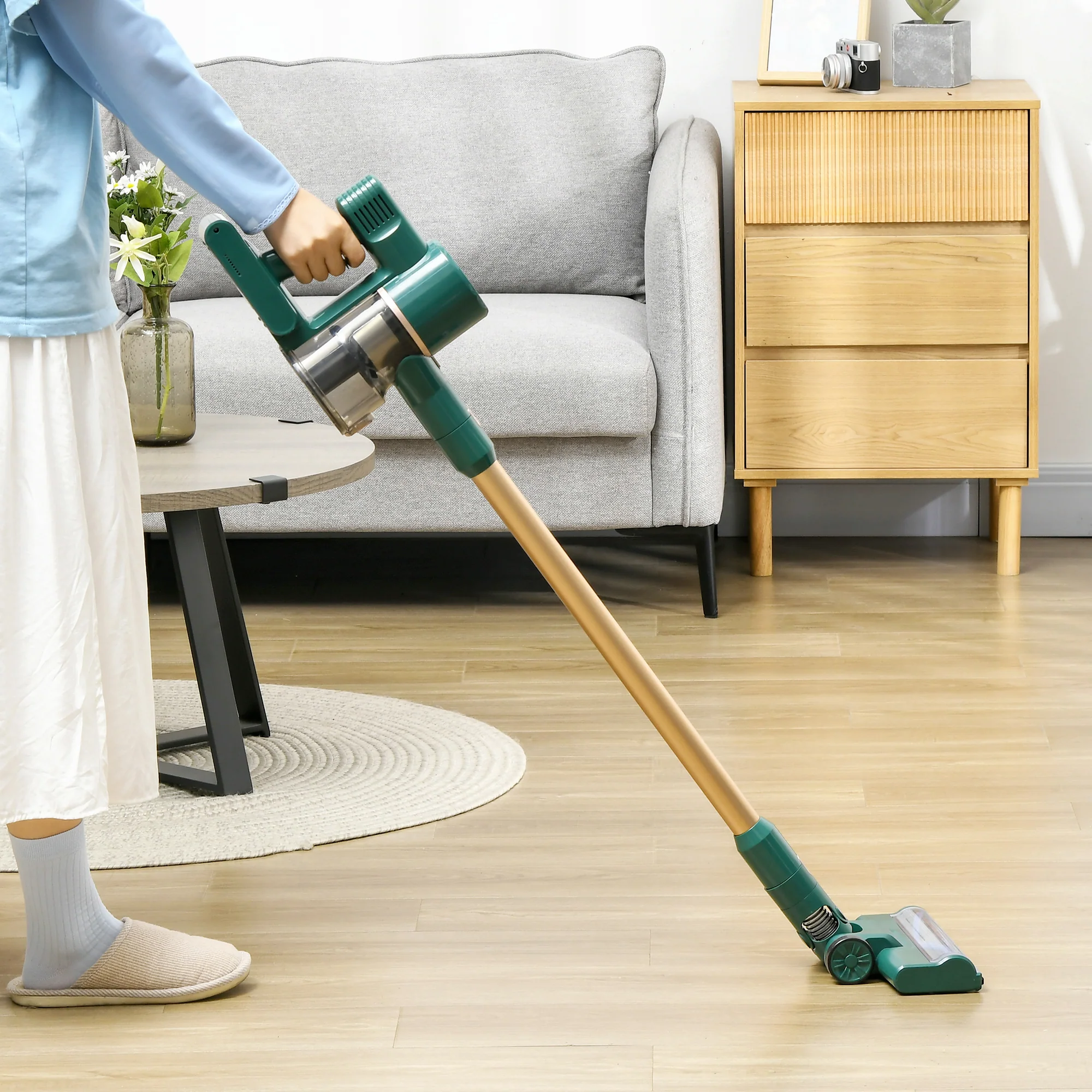 HOMCOM 3-in-1 Stick Vacuum Cleaner, Cordless Vacuum Cleaner, 35Min Run Time - Image 2