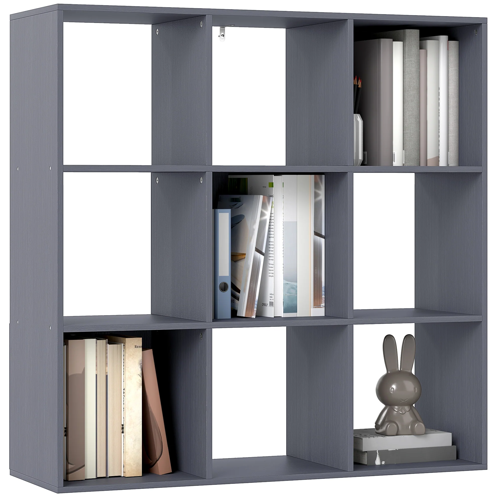 HOMCOM 9 Cube Storage Unit Cabinet Bookcase Display Shelves - Image 19