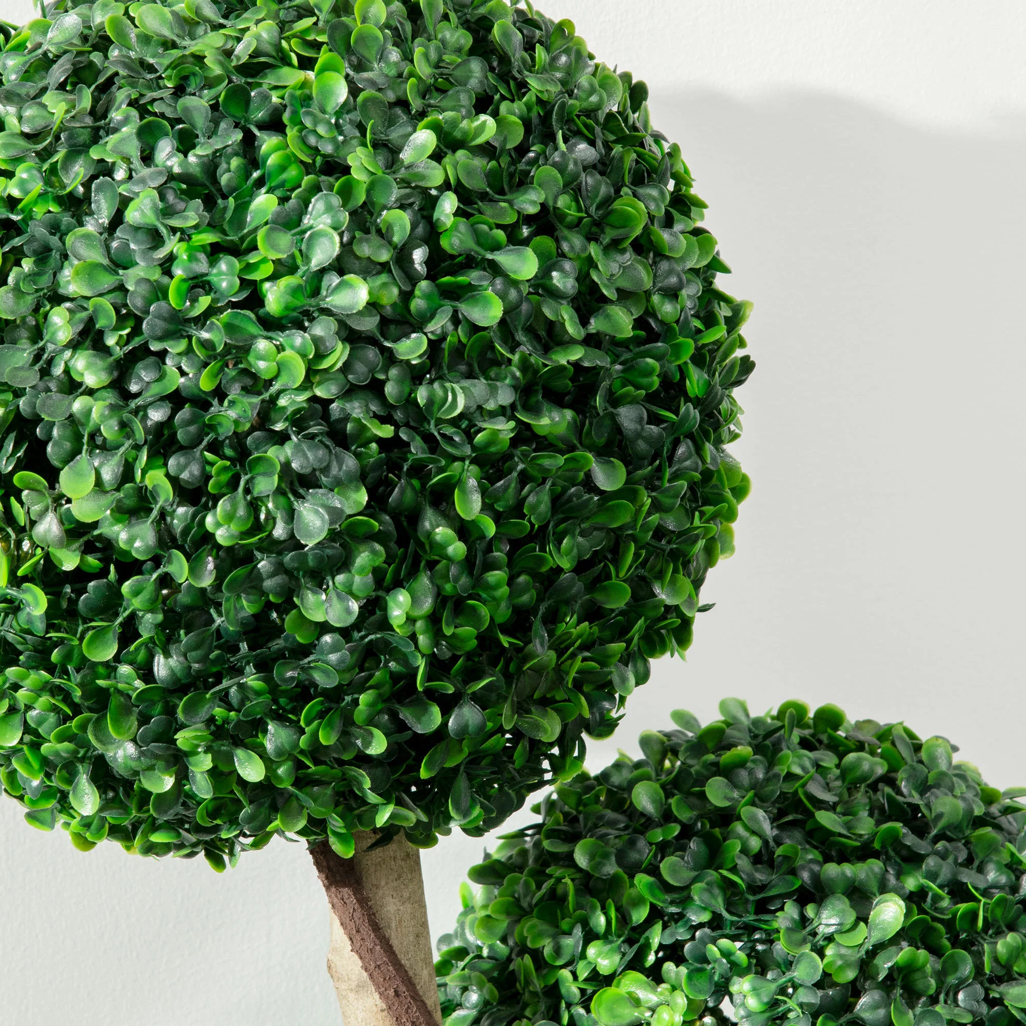 HOMCOM Artificial Plant Boxwood Ball Topiary Tree Indoor Outdoor, 90cm - Image 8