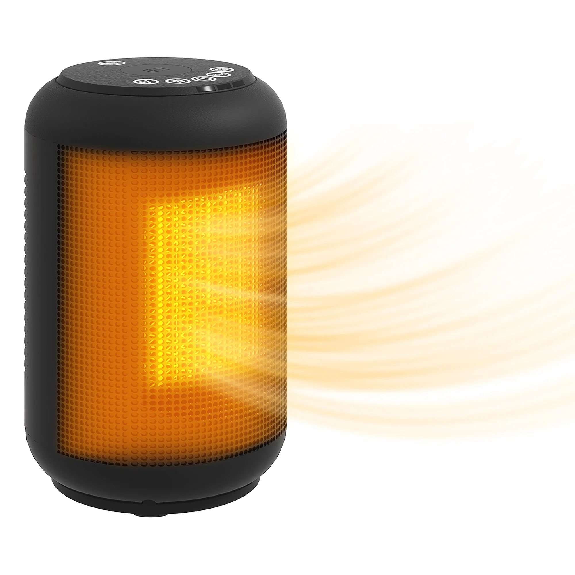 HOMCOM Ceramic Electric Heater, 1500W Fan Space Heater, Black