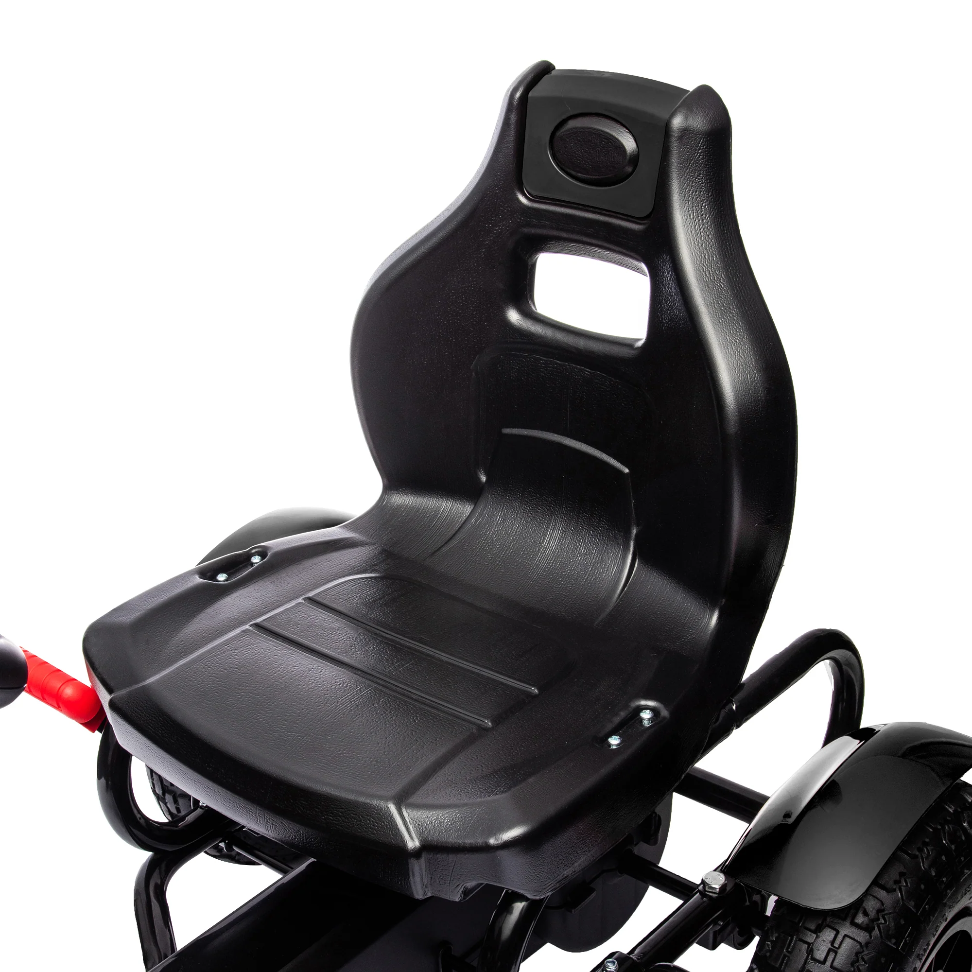 HOMCOM Children Pedal Go Kart W/ Adjustable Seat, Inflatable Tyres - Black - Image 9