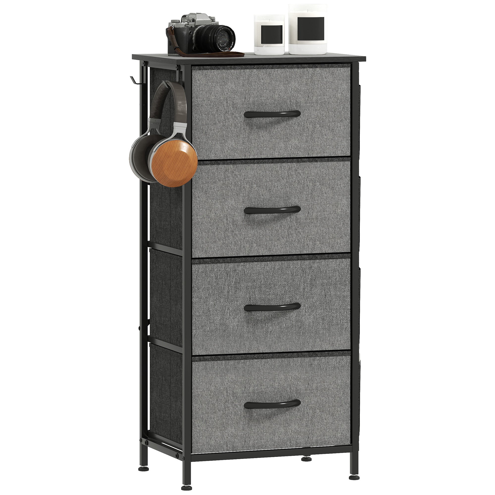 HOMCOM Fabric Chest Of Drawers, 4 Drawer Dresser For Bedroom - Image 10