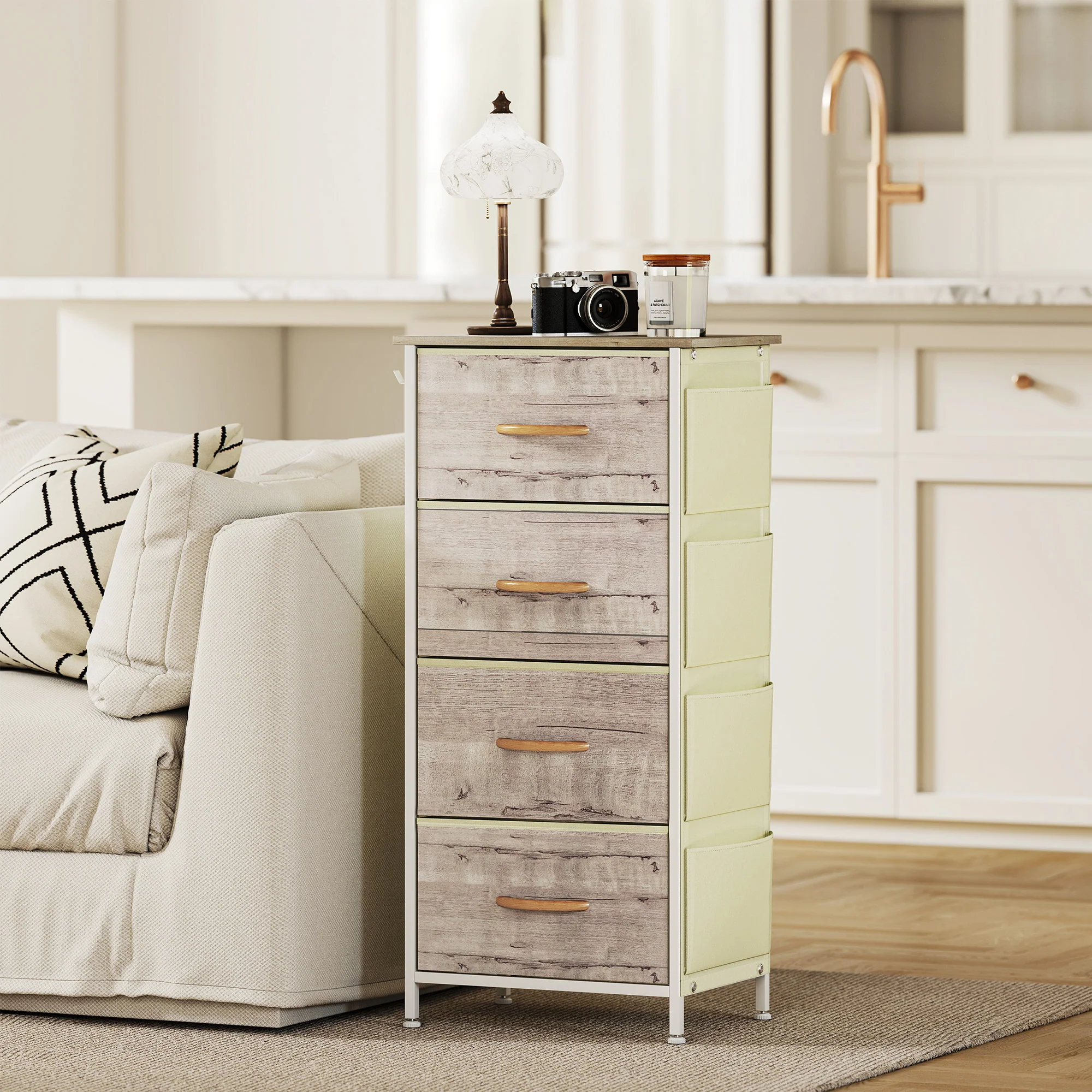 HOMCOM Fabric Chest Of Drawers, 4 Drawer Dresser For Bedroom - Image 27