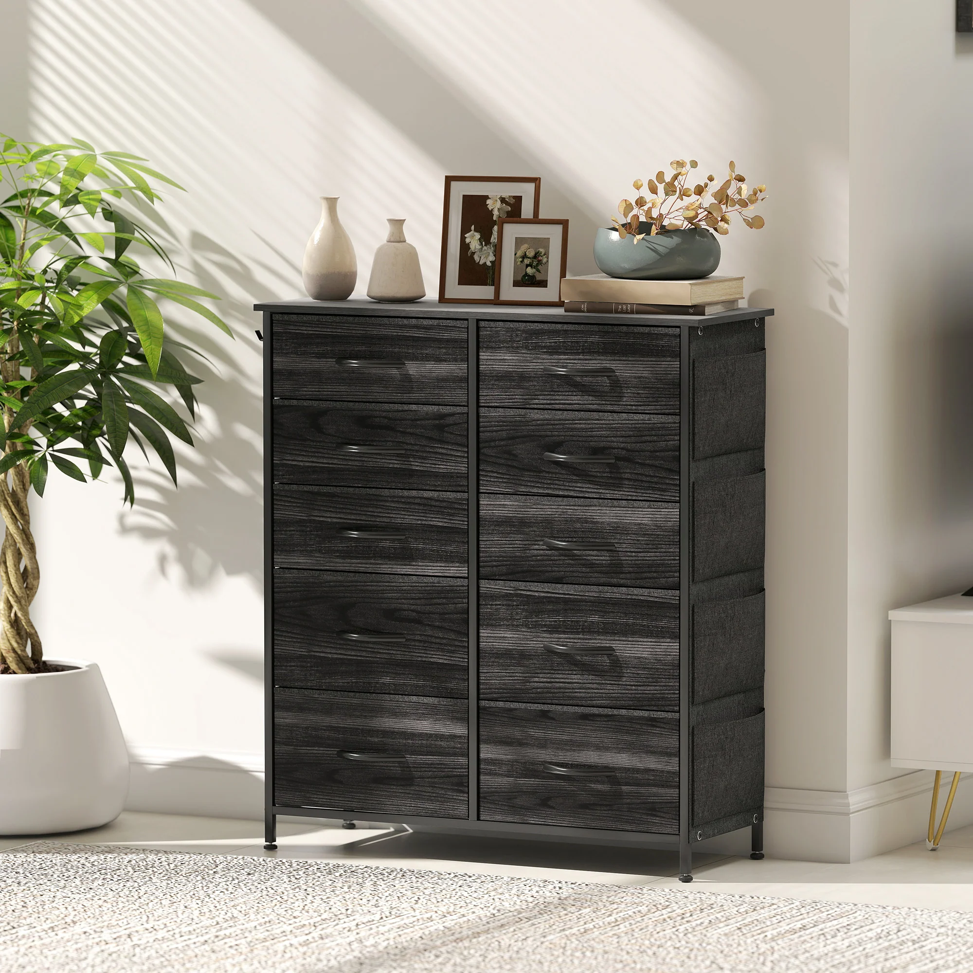 HOMCOM Fabric Chest Of Drawers, 8 Drawer Dresser For Bedroom - Image 9