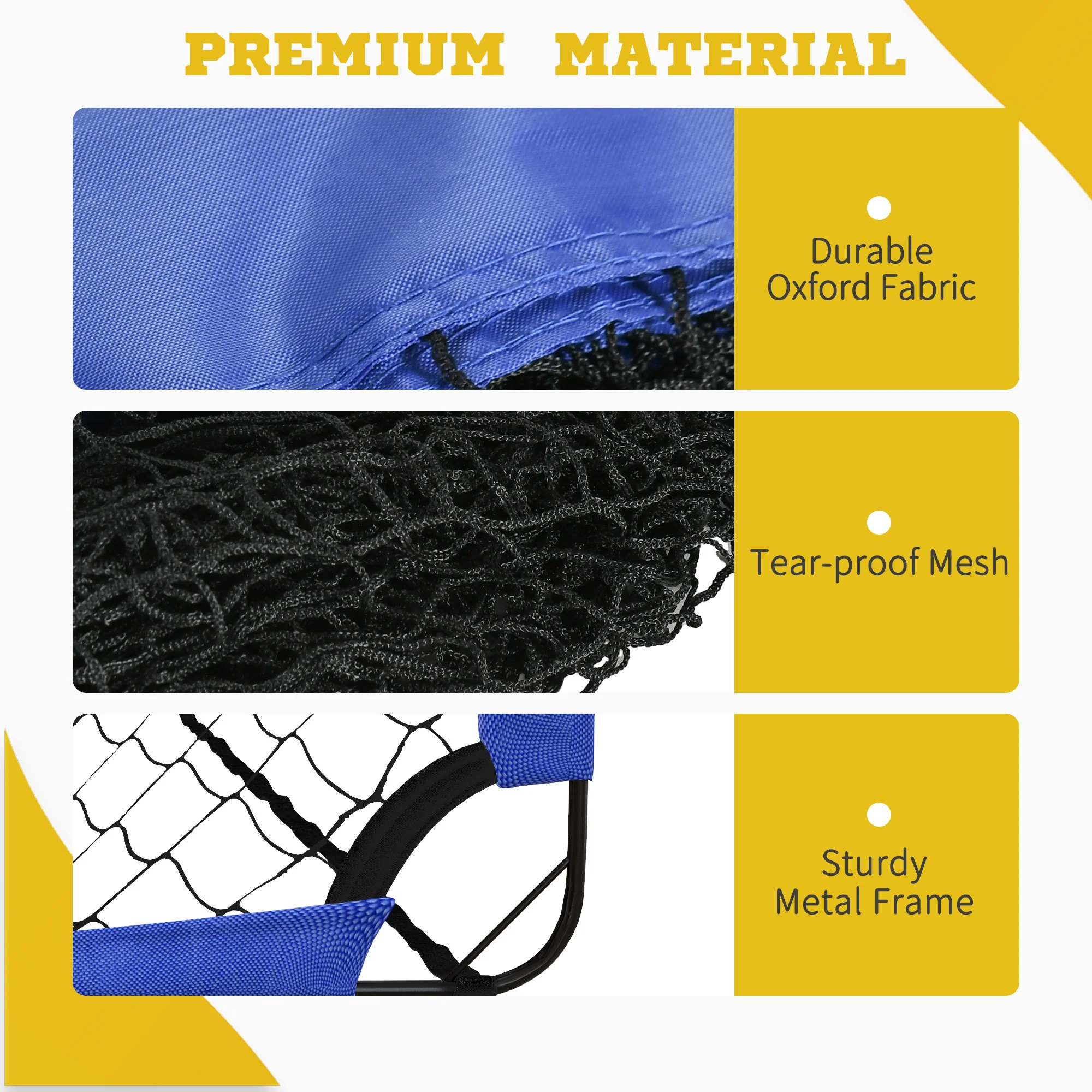 HOMCOM Football Goal Folding Outdoor With All Weather Net Teens Adults 6'x3' - Image 7