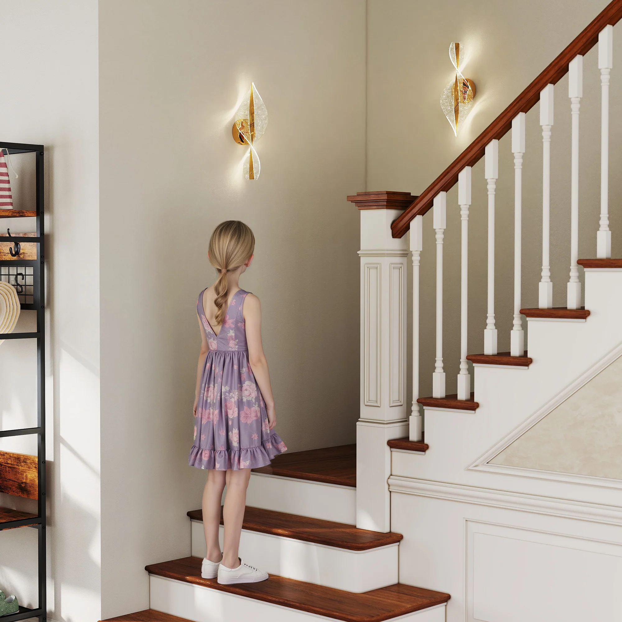 HOMCOM Led Wall Lamp 2 Pack, Modern Indoor Spiral Wall Light - Image 18