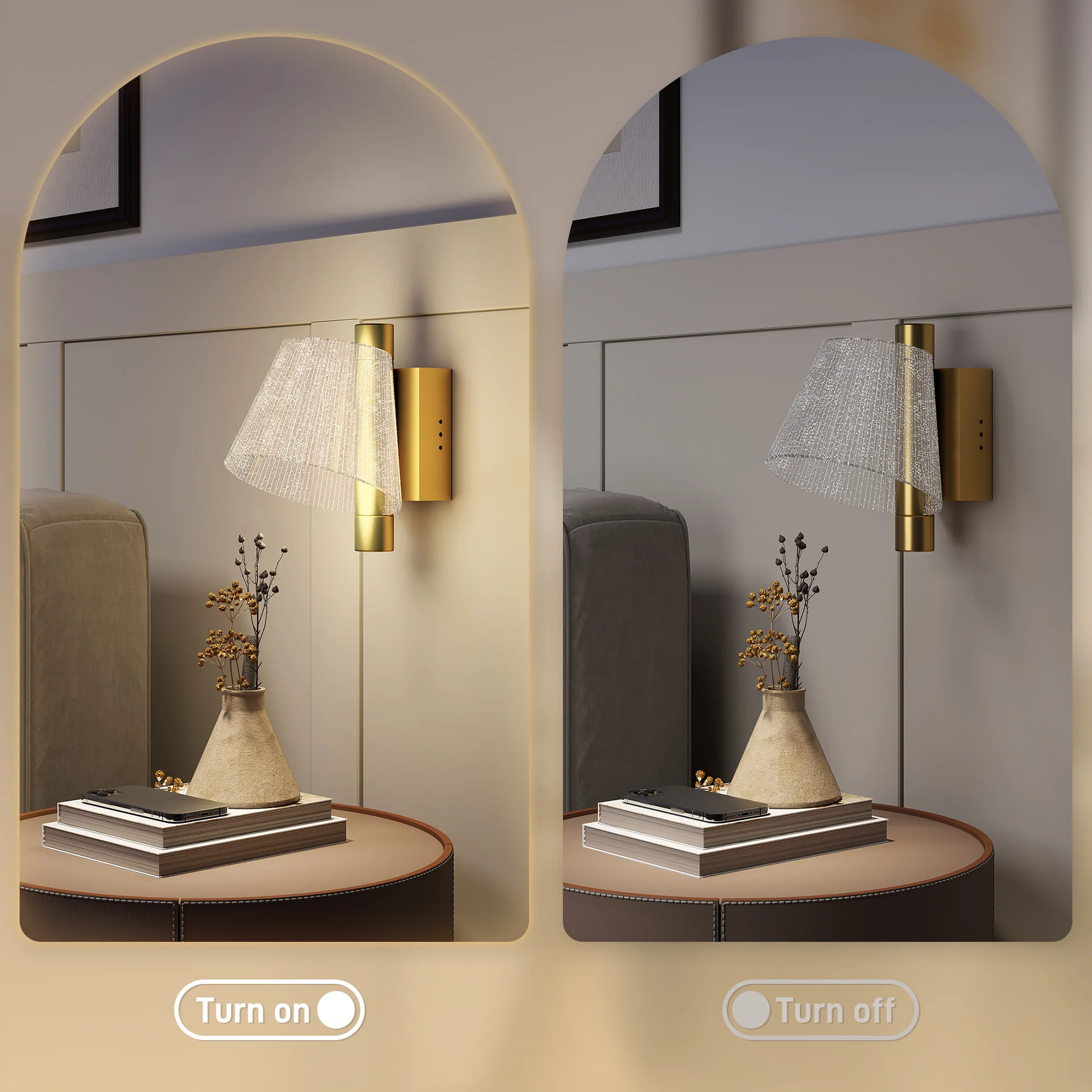 HOMCOM Led Wall Lamp 2 Pack, Modern Indoor Starry Wall Light - Image 13