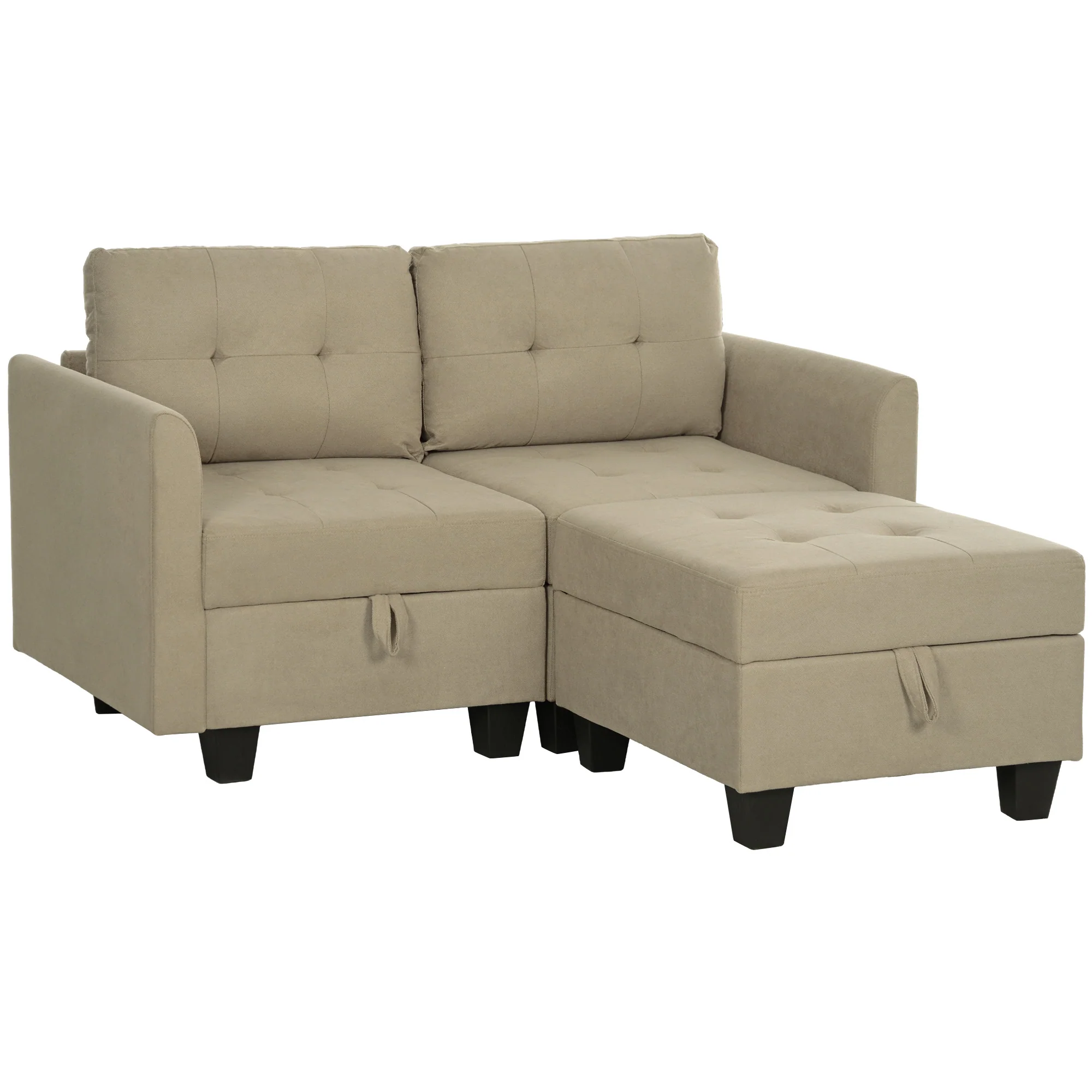 HOMCOM Modular Sectional Sofa with Storage, 2 Seater Sofa Set - Image 10