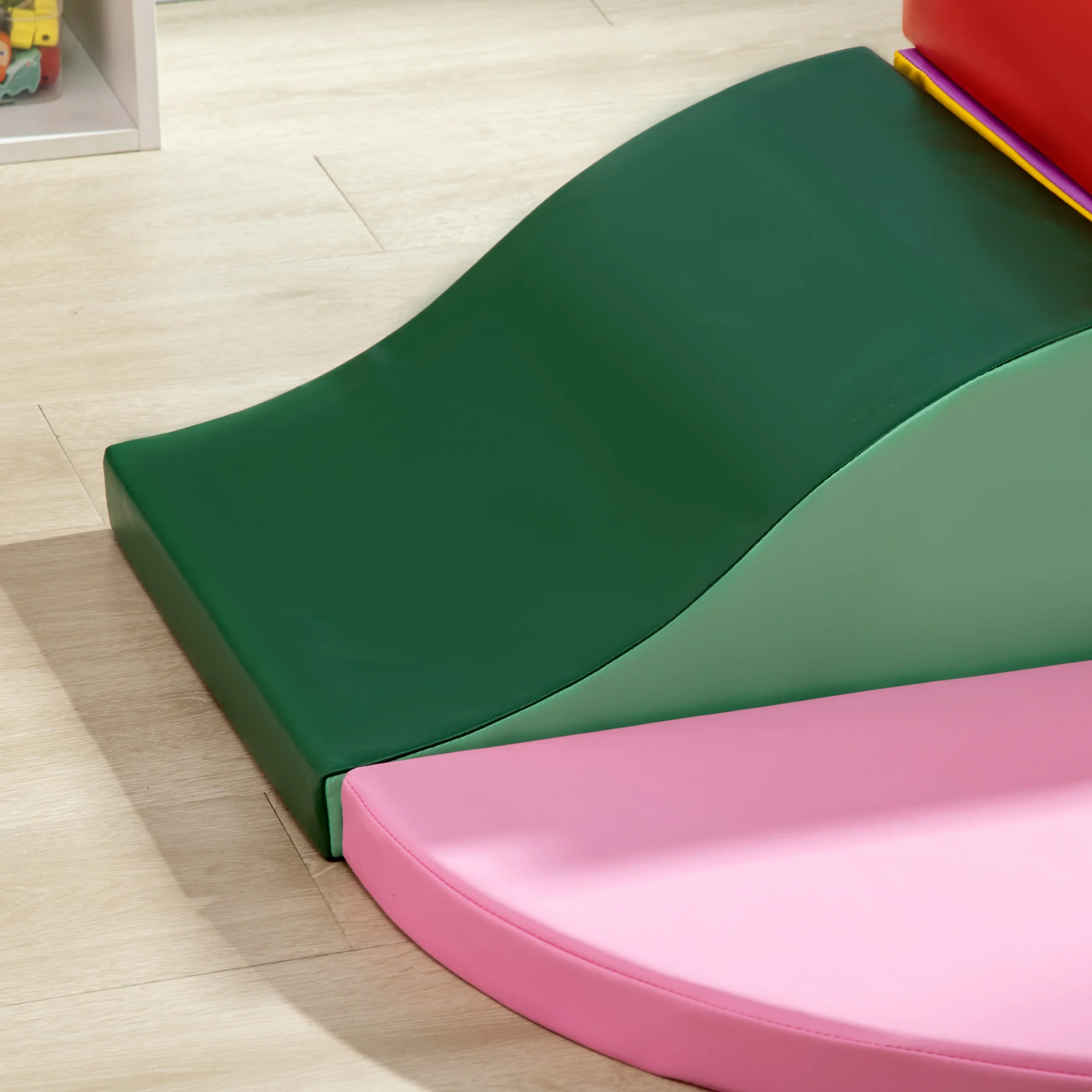 HOMCOM Multi-coloured 6 Piece Soft Play Equipmemt For Kids Climb And Crawl - Image 9