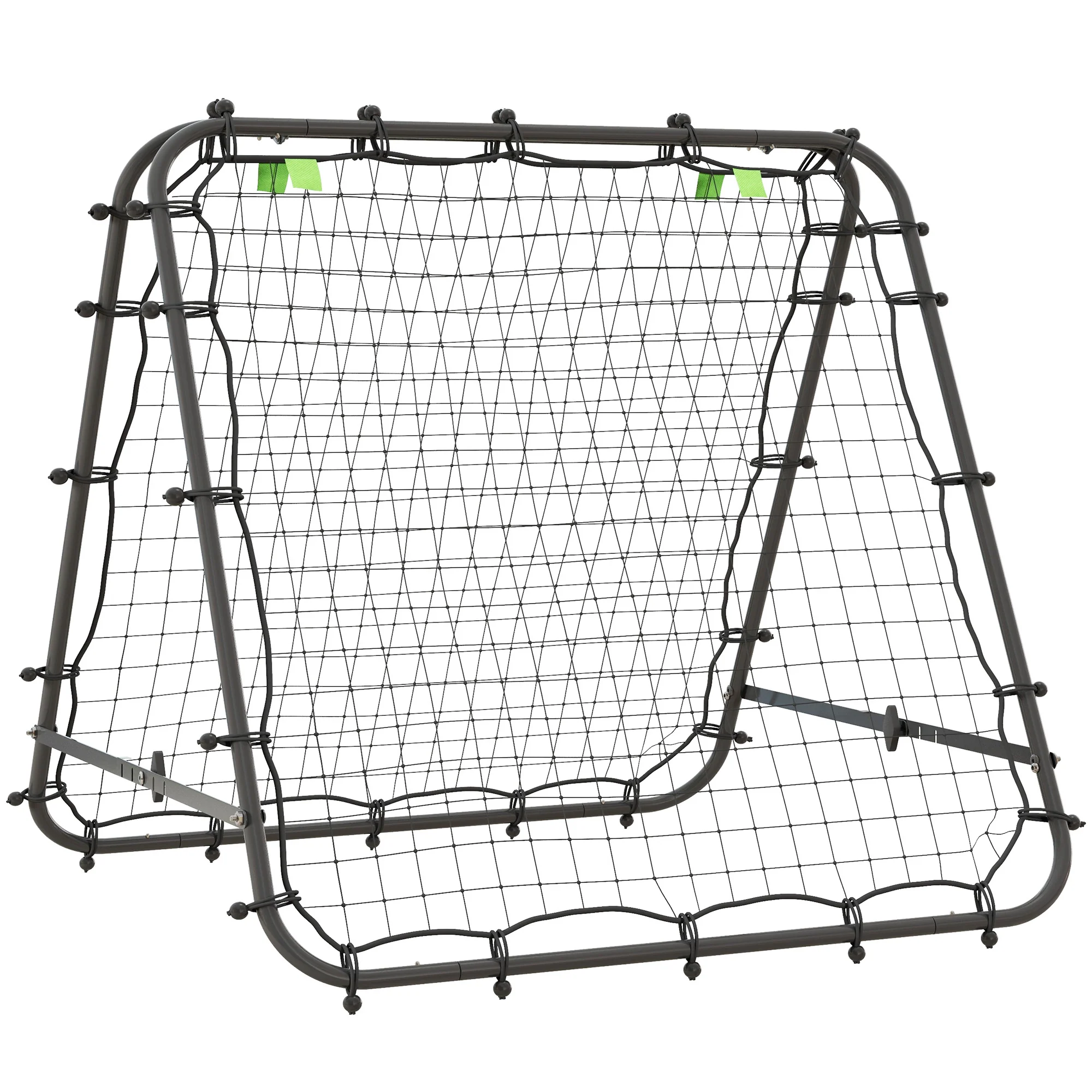 HOMCOM Rebounder Net Football Target Goal with Adjustable Angles, Red - Image 10