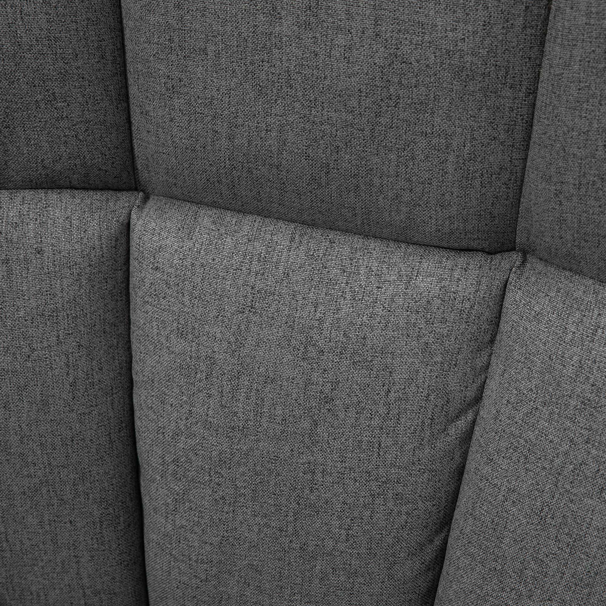 HOMCOM Rocking Chair For Nursery Upholstered Wingback Armchair Grey And Cream - Image 7