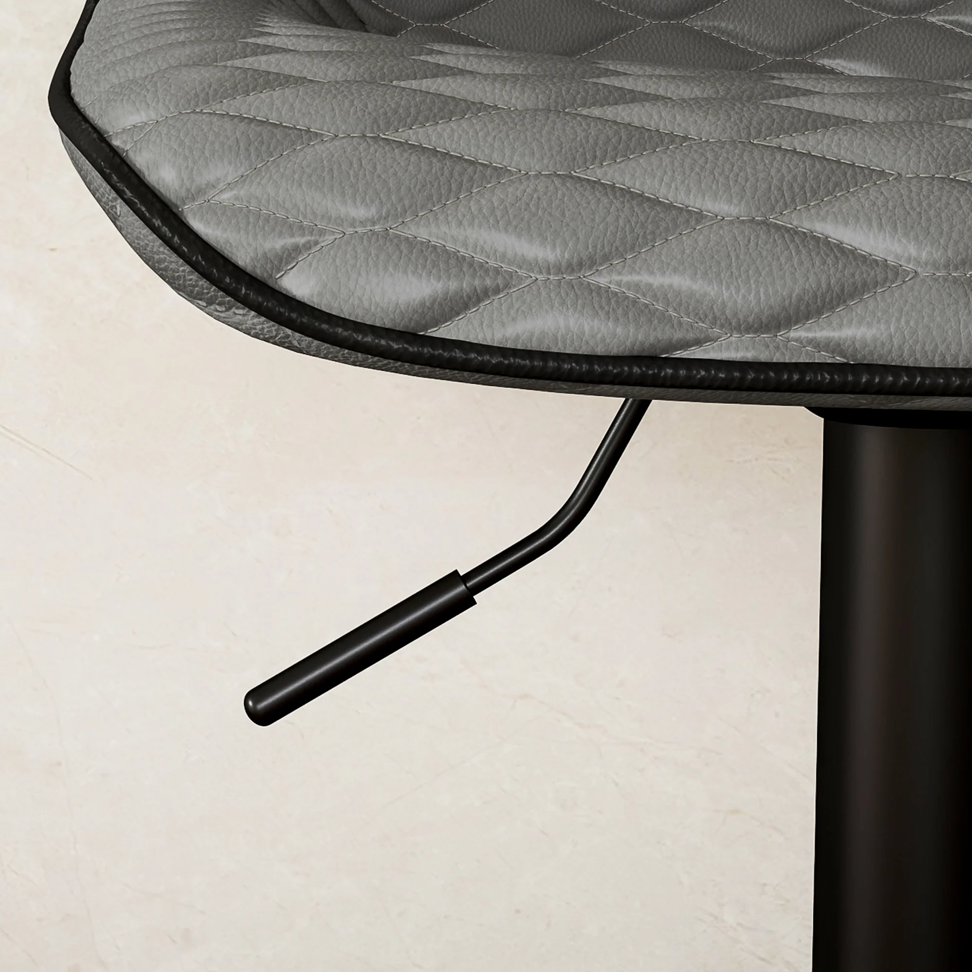HOMCOM Set of 2 Bar Stools, Adjustable Swivel Breakfast Barstools - Image 18