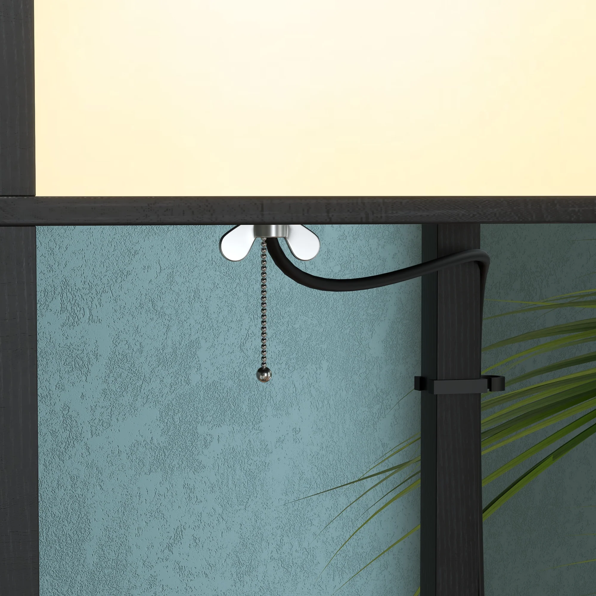 HOMCOM Shelf Floor Lamp with Dual Light, for Living Room, Bedroom, Black - Image 7