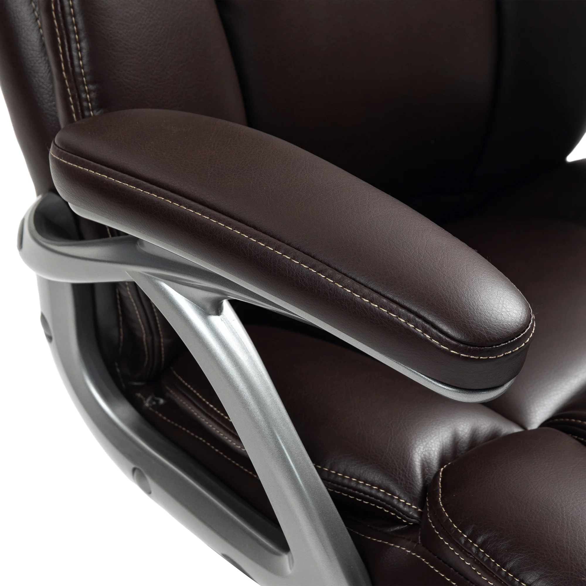 HOMCOM Tilting Executive Office Chair, PU Leather Desk Chair - Image 18