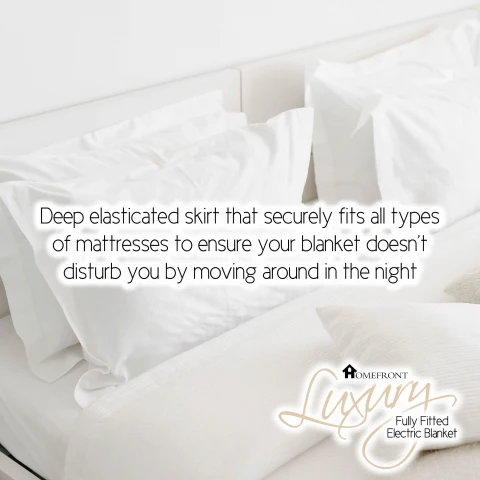Homefront Electric Blanket Superking Size Dual Control, Built In Advanced Overheat Protection System With Auto Safety Shut Off - Image 8