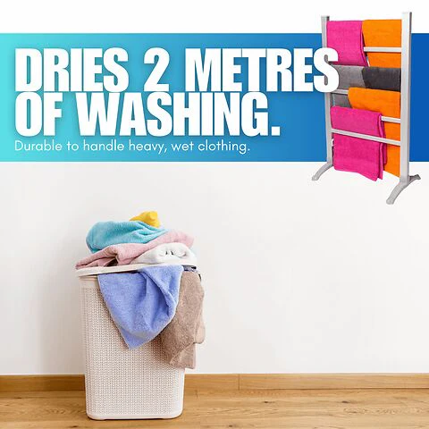 Homefront Electric Heated Clothes Airer Dryer Rack 90W Indoor Free Standing Deluxe Energy Efficient - Image 4