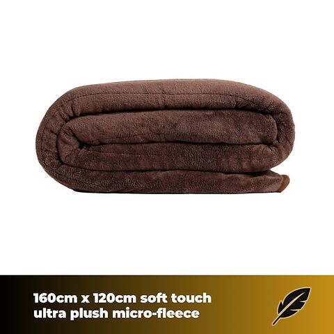 Homefront Electric Heated Throw In Chocolate. Digital Control - Machine Washable - Ultra Soft, Cosy Finish - Image 3