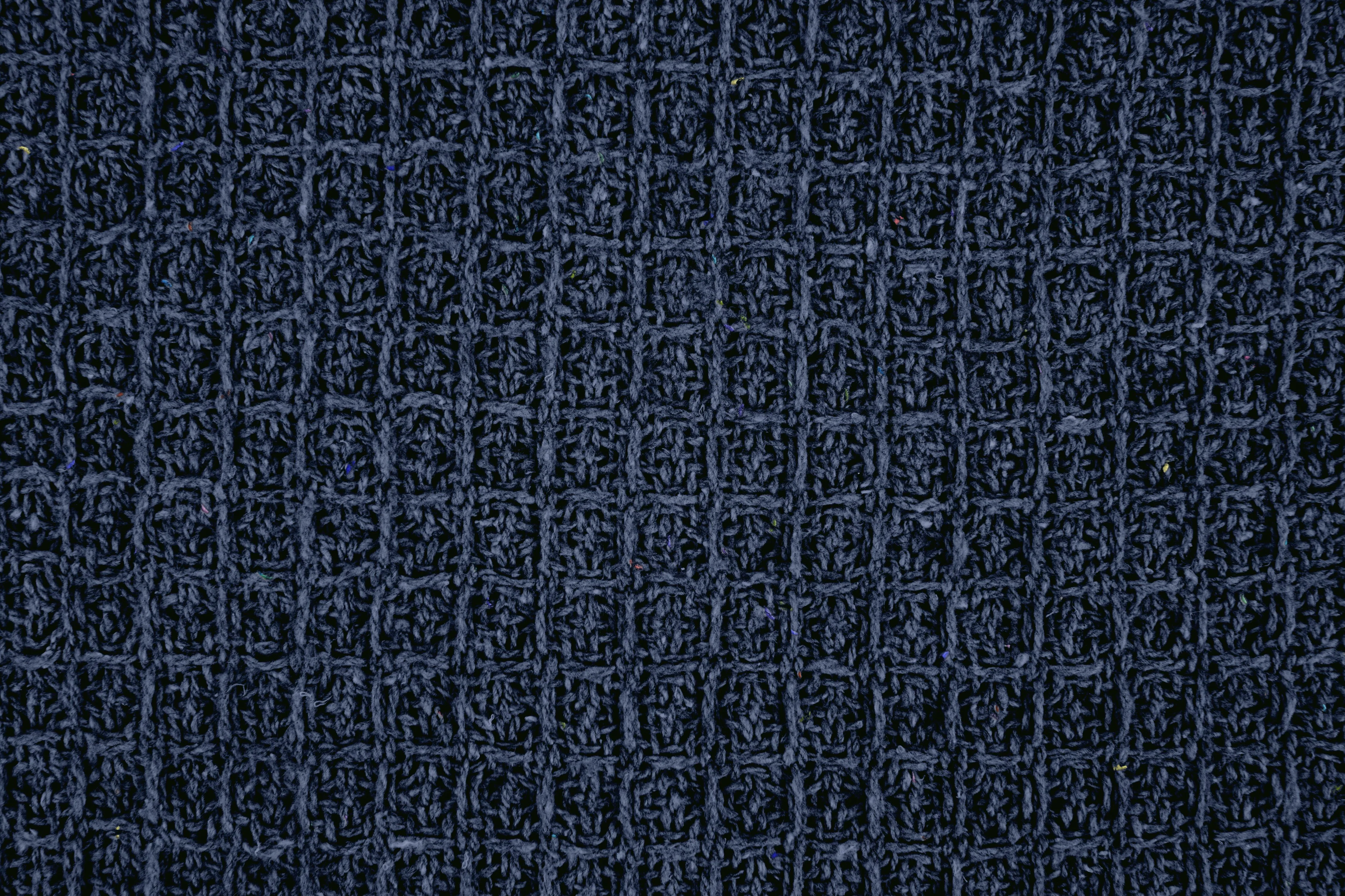 Honeycomb - Recycled Cotton Throw In Navy (50x60") - Image 4