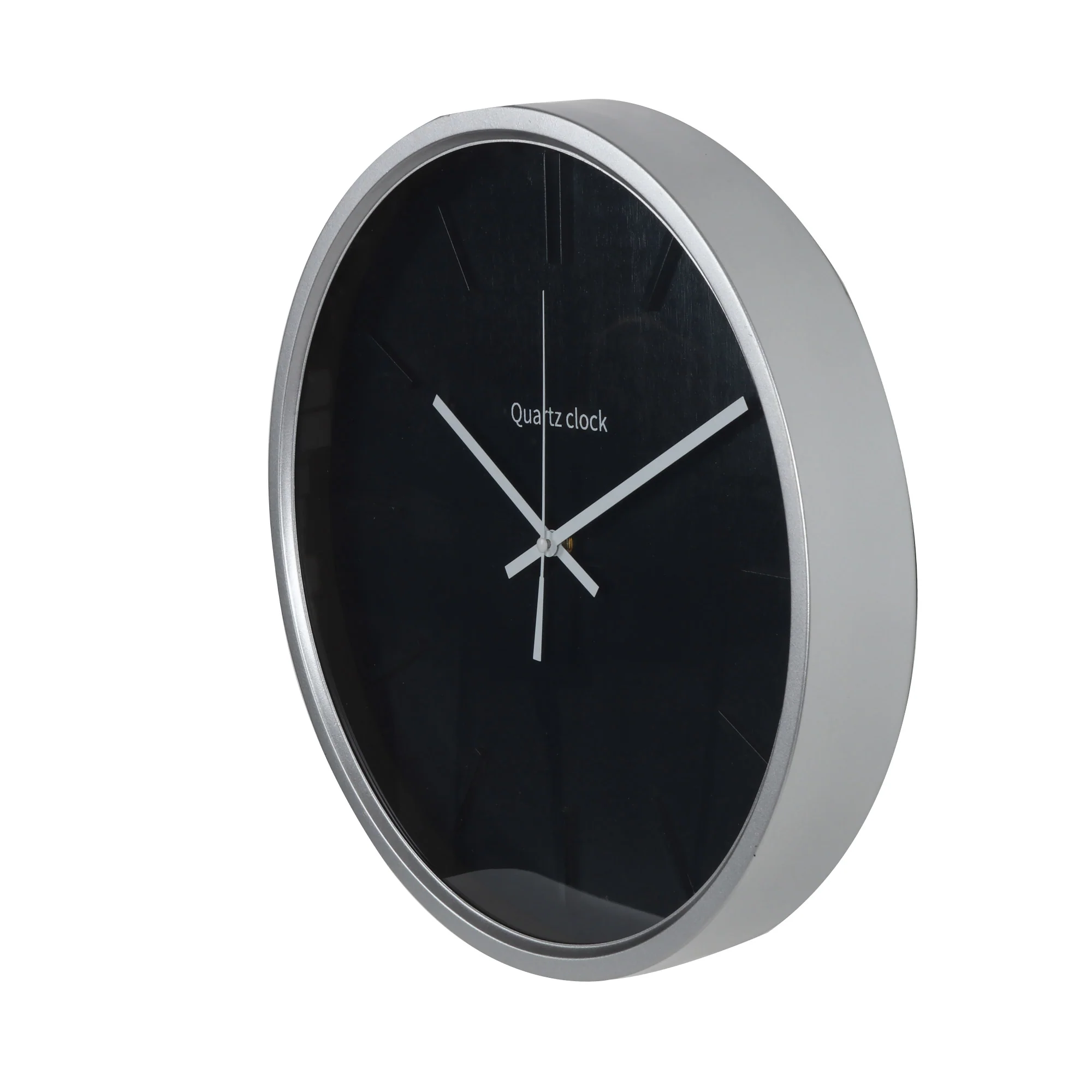 Lewis's Wall Clock - Black and Silver 40x40x6cm - Iron - Image 2