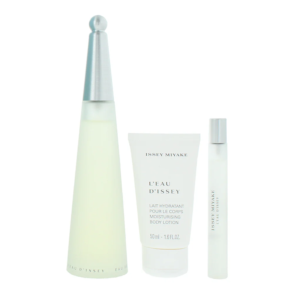 Issey Miyake L'eau D'issey 3 Piece Gift Set: Eau de Toilette 100ml - Eau de Toil - Image 2