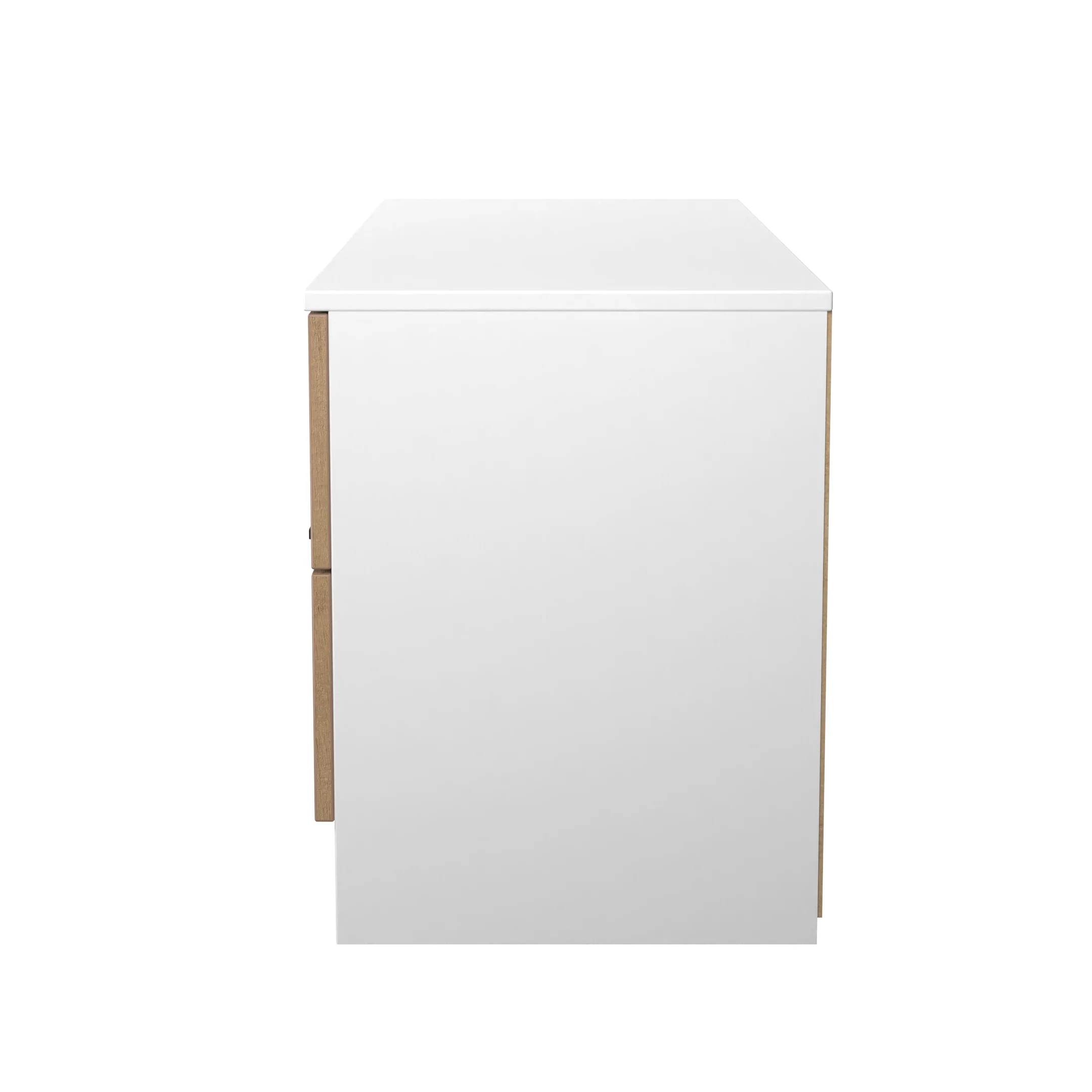 Java 4 Drawer Bed Box in Slatted Effect / White - Ready Assembled - Image 2