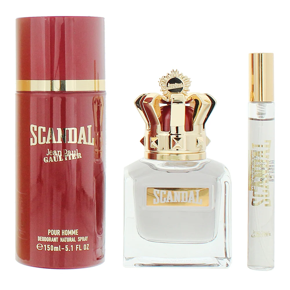 Jean Paul Gaultier Scandal Pour Homme 3 Piece Gift Set: Eau De Toilette 50ml - E - Image 2