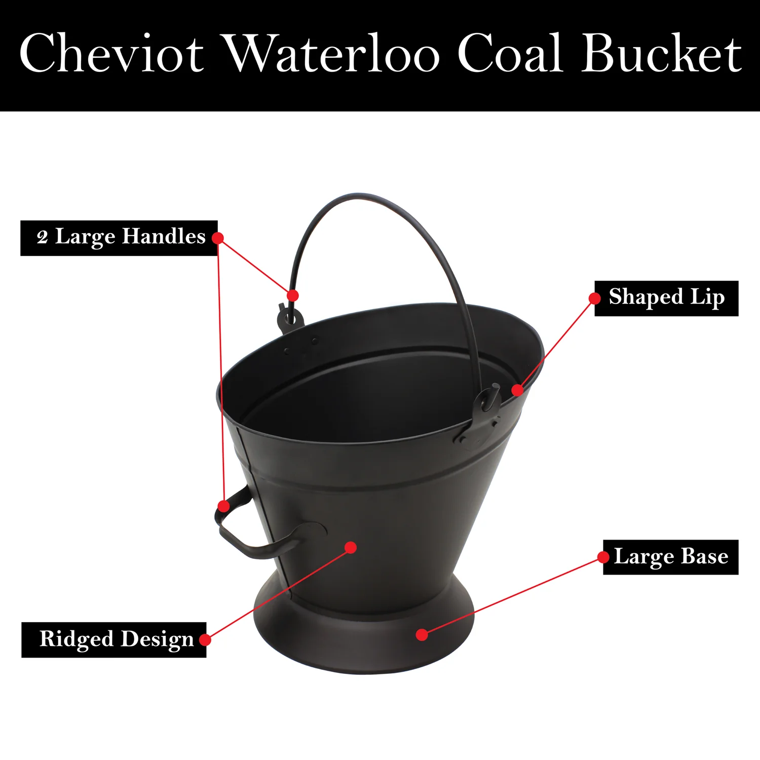 JVL Cheviot Waterloo Fireside Coal Bucket - Image 7
