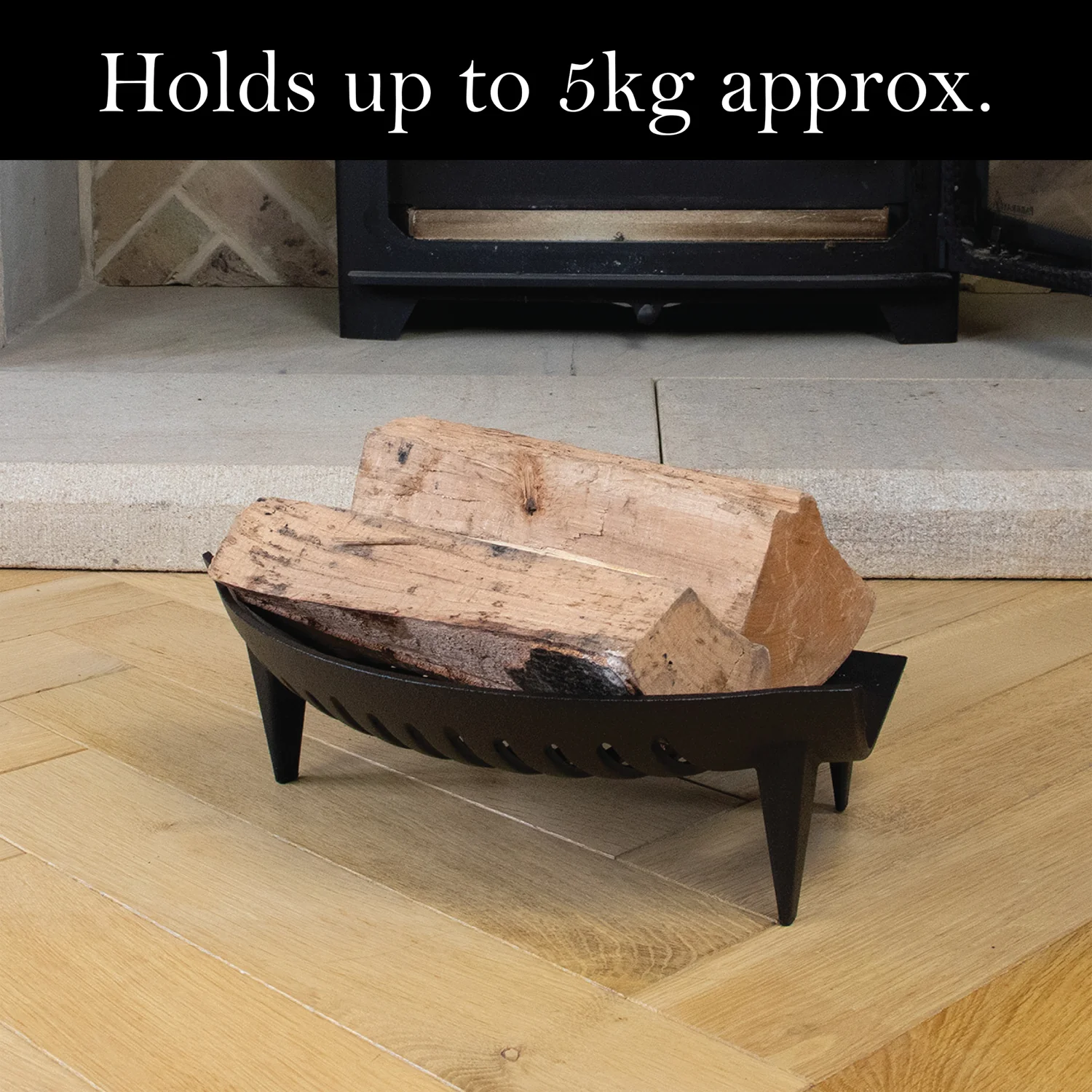 JVL Chiltern Fireside Log Coal Fire Grate - Image 5