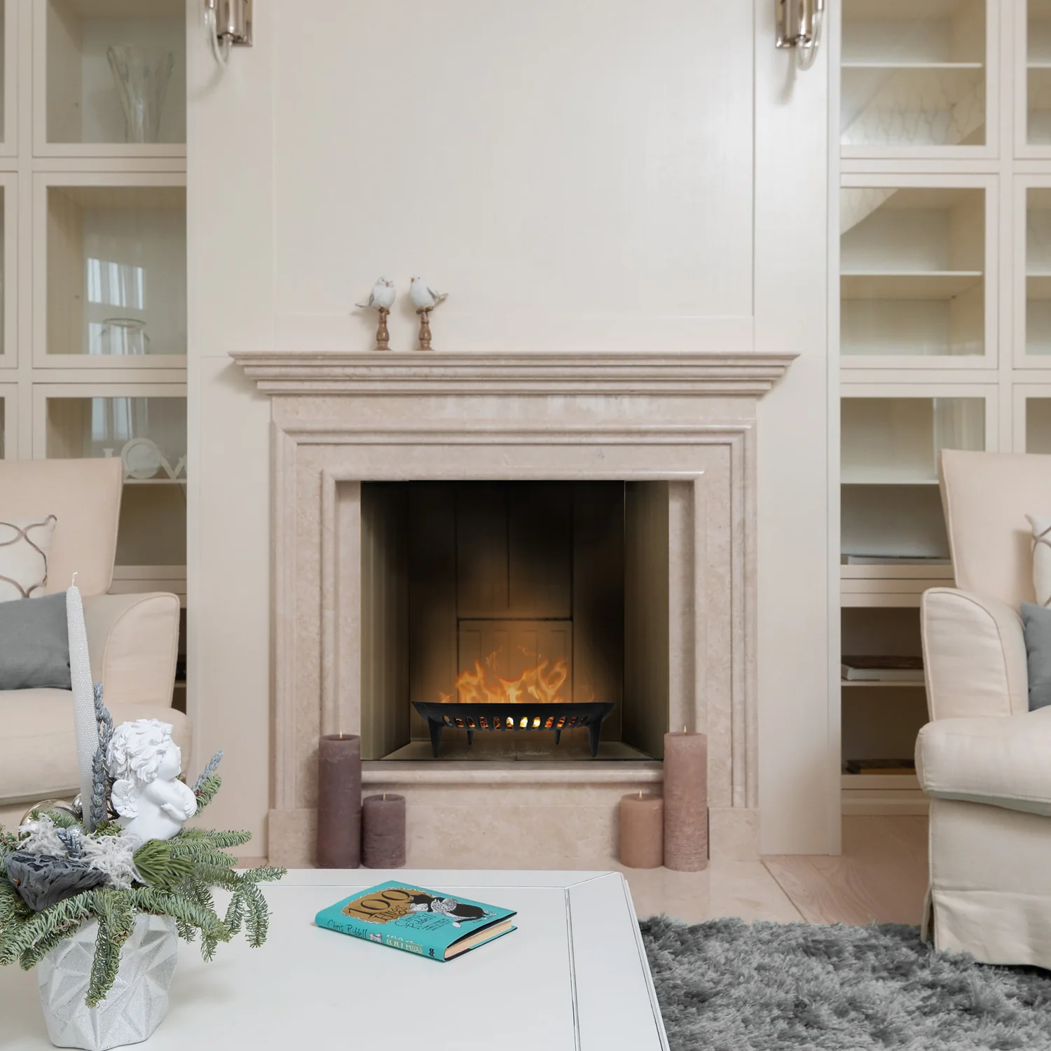 JVL Chiltern Fireside Log Coal Fire Grate - Image 9