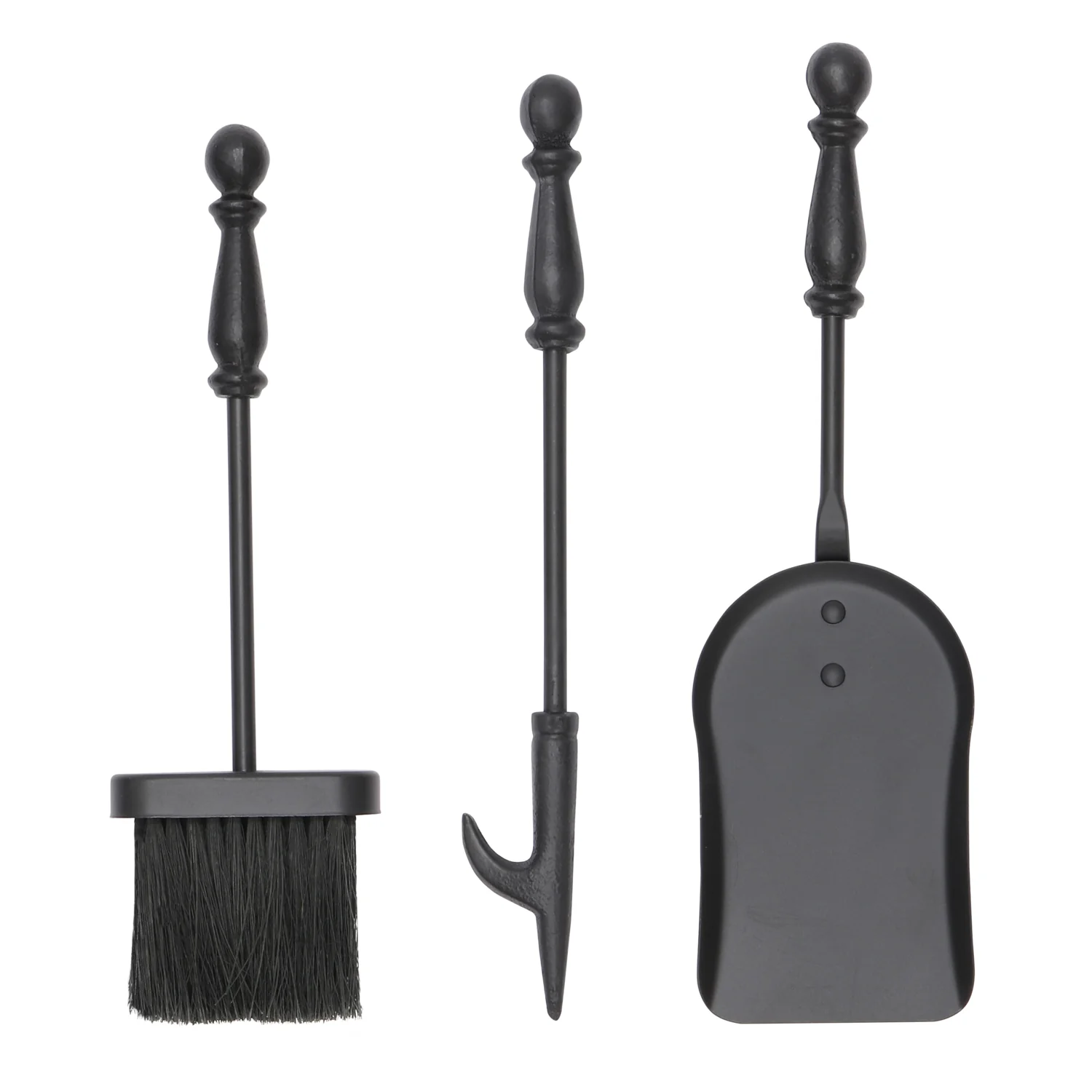 JVL Colchester 3 Piece Fireside Companion Set And Stand - Image 2
