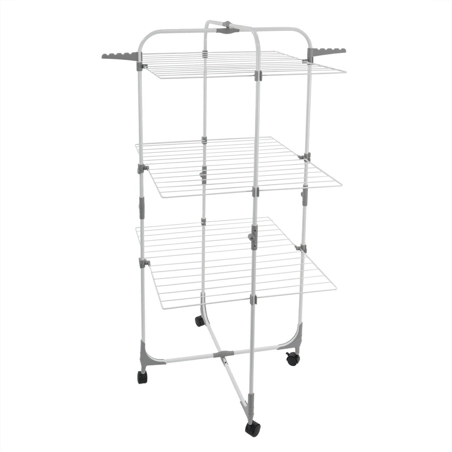 JVL Foldable 3 Tier Laundry Wshing Clothes Drying Rack, 28M