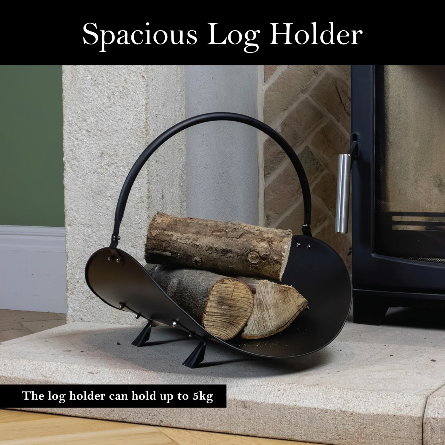 JVL Mendip Fireside Log Holder - Image 6