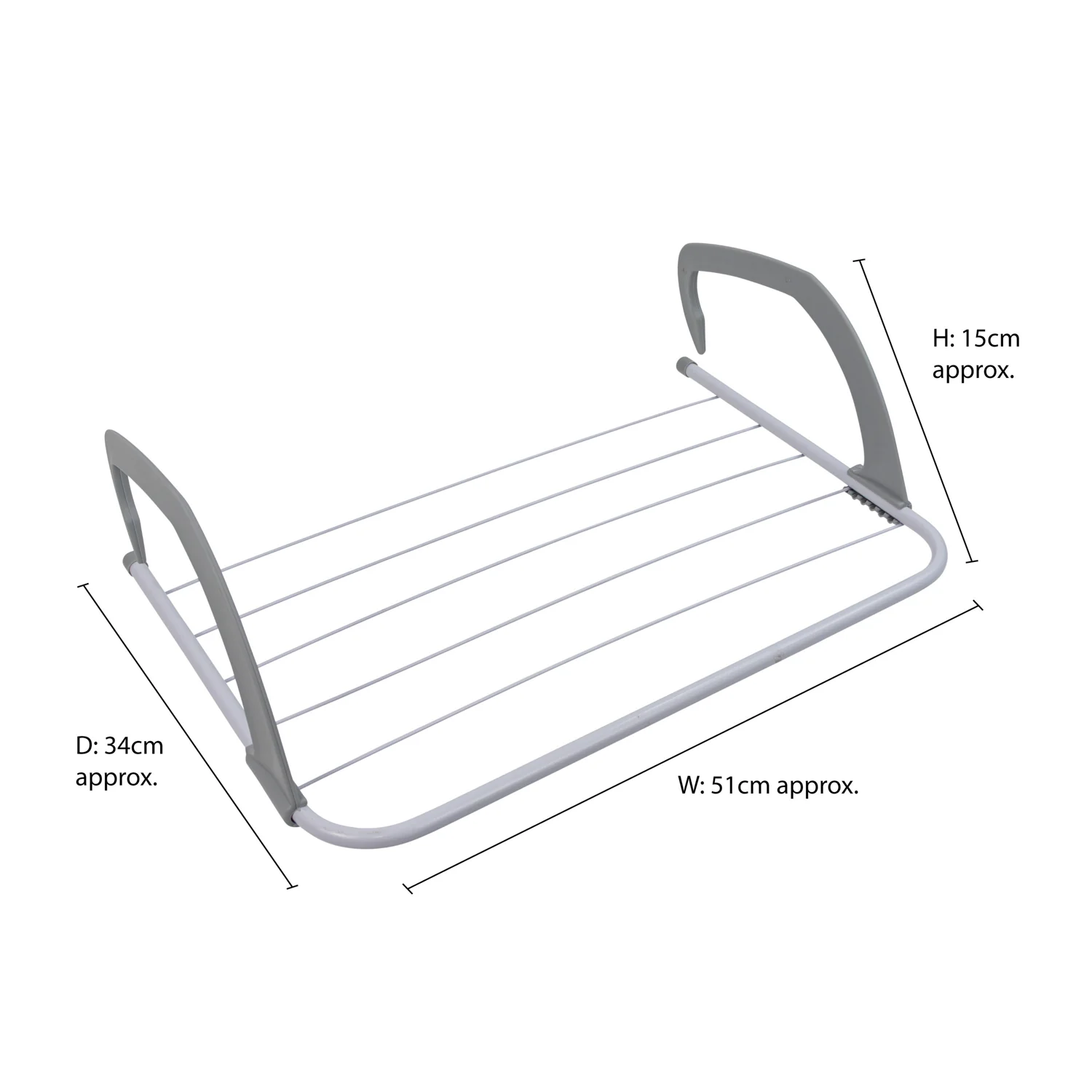 JVL Radiator, Over Door Laundry Washing Clothes Drying Airer, 3M - Image 10