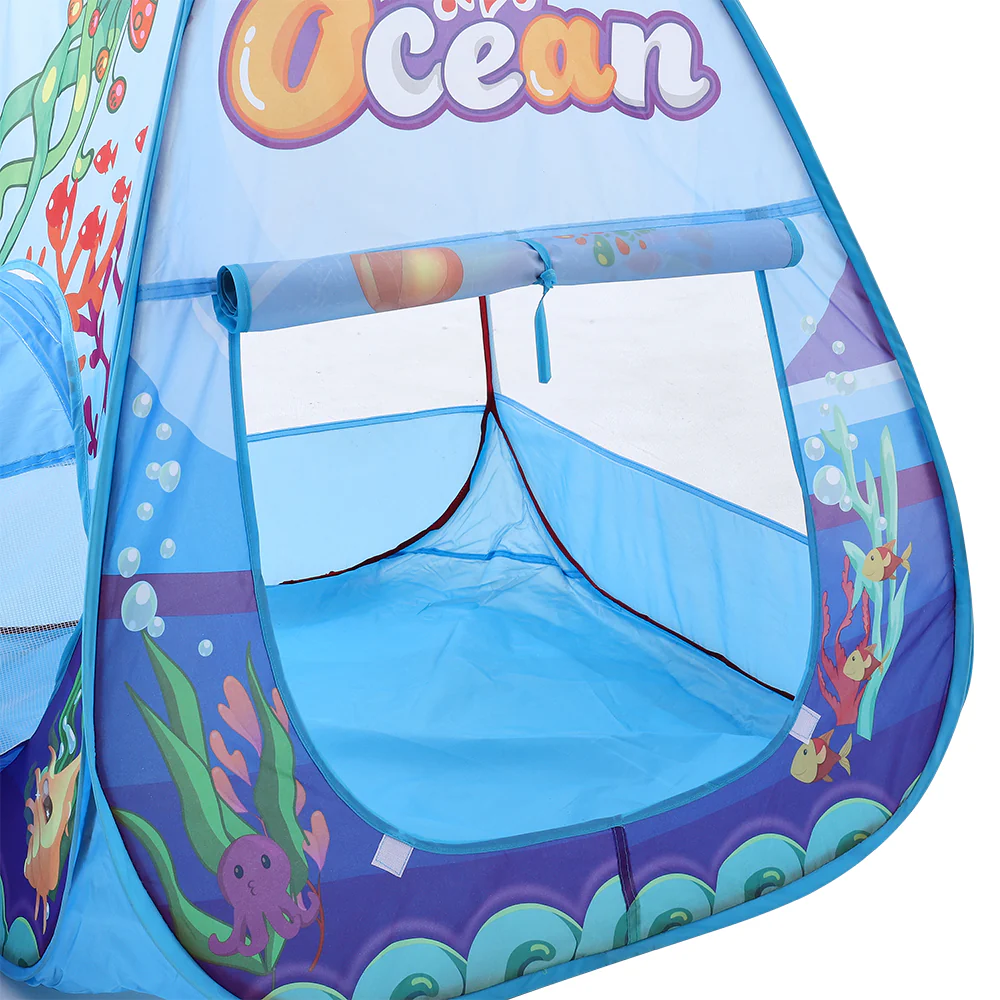 Kidkid 3-in-1 Kids Pop-Up Play Tent Set With Tunnel Playhouse - Image 3