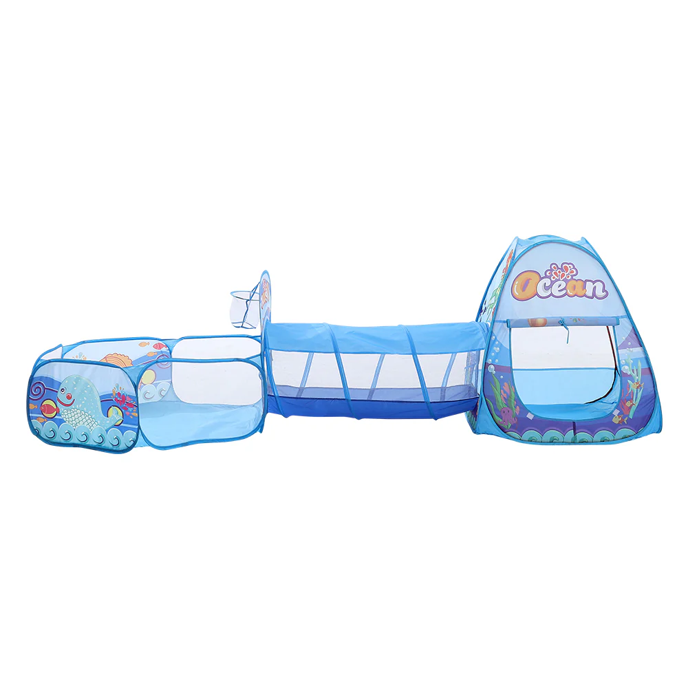 Kidkid 3-in-1 Kids Pop-Up Play Tent Set With Tunnel Playhouse - Image 6