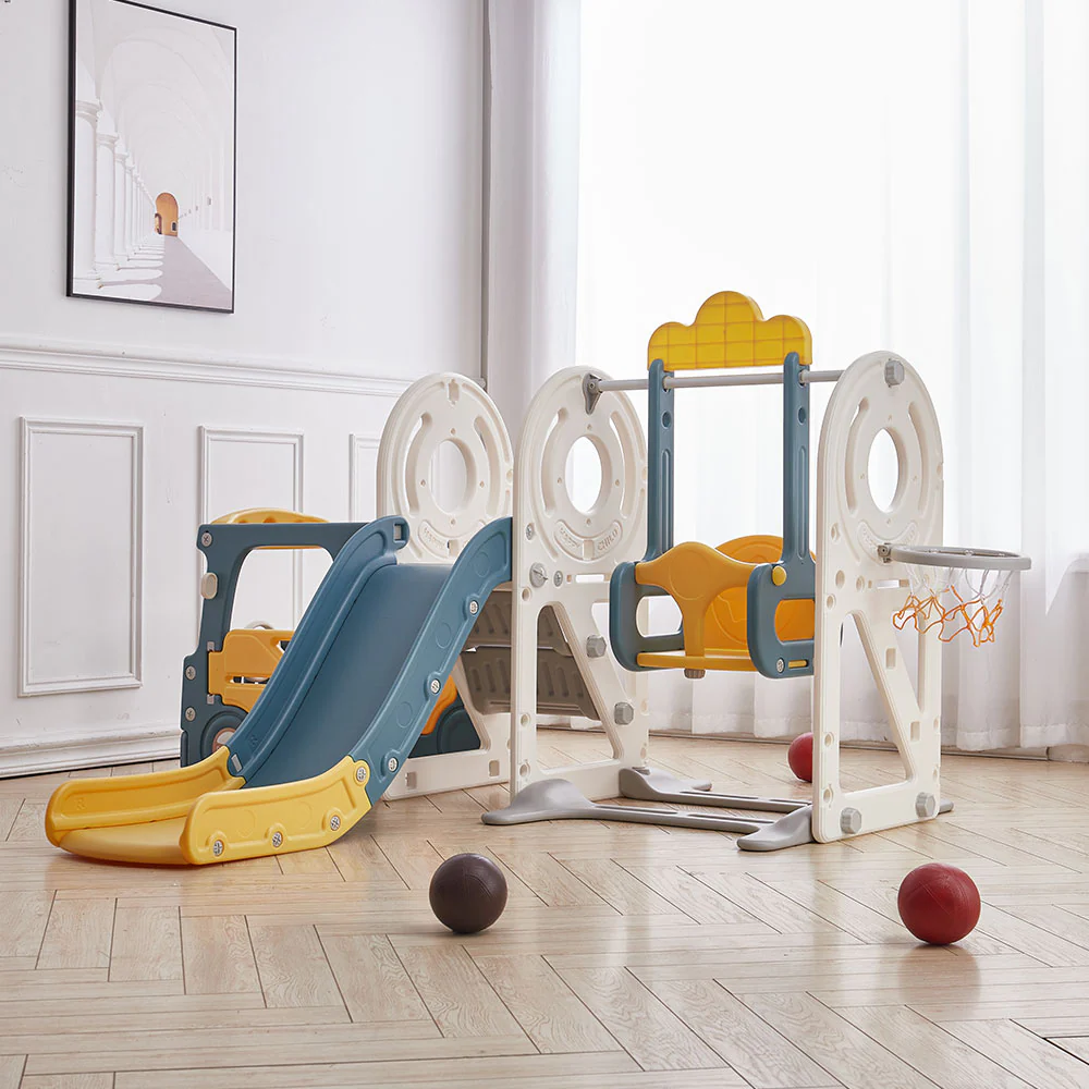 Kidkid 3-in-1 Kids Toddler Swing And Slide Set Climber Playset - Image 10