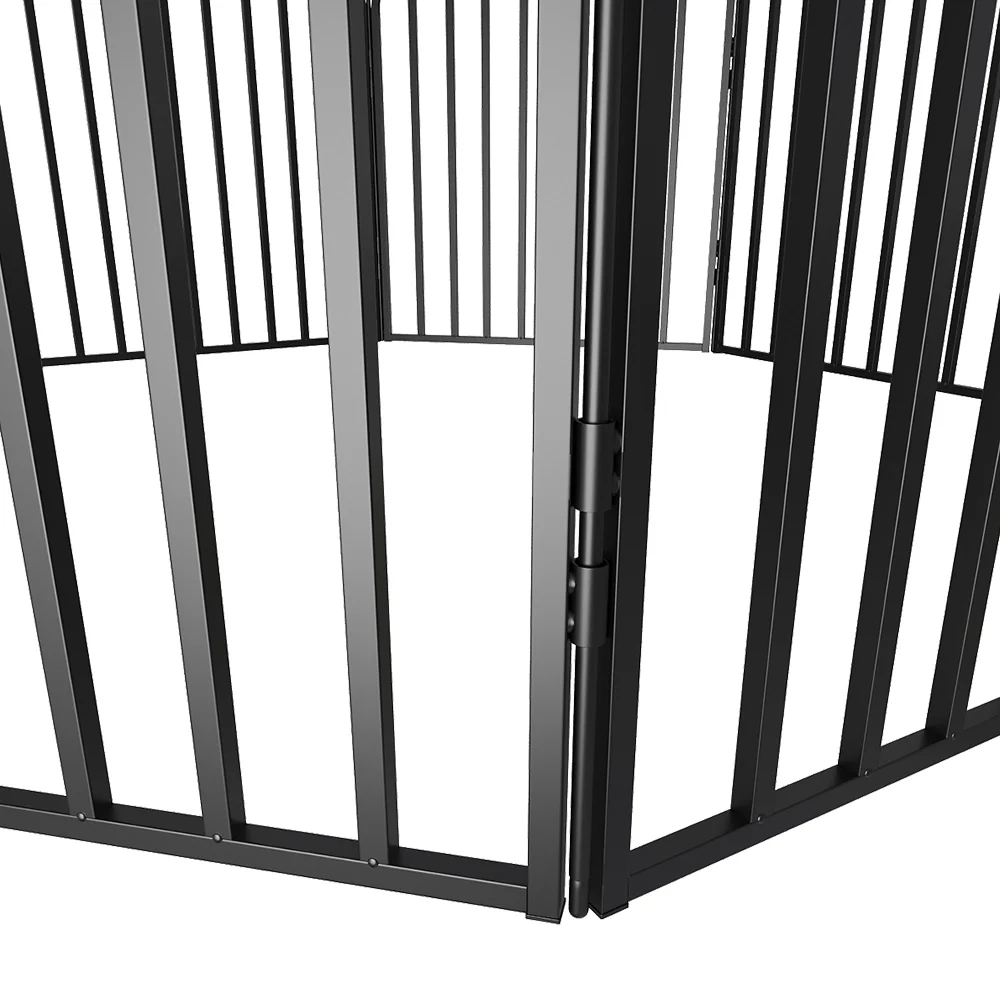 KidKid 8 Panels Metal Pet Playpen with a Door - Image 3