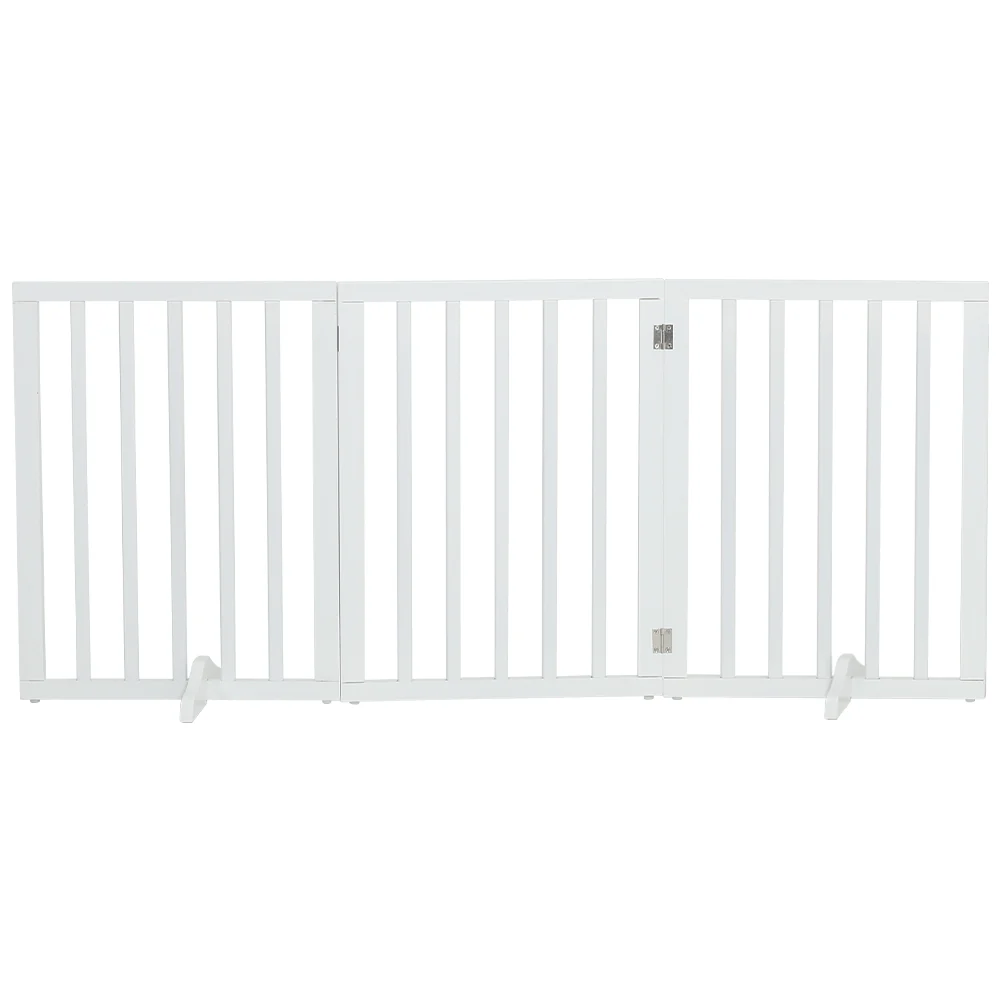 Kidkid Freestanding Wooden Pet Gate with Three Foldable Panels - Image 6